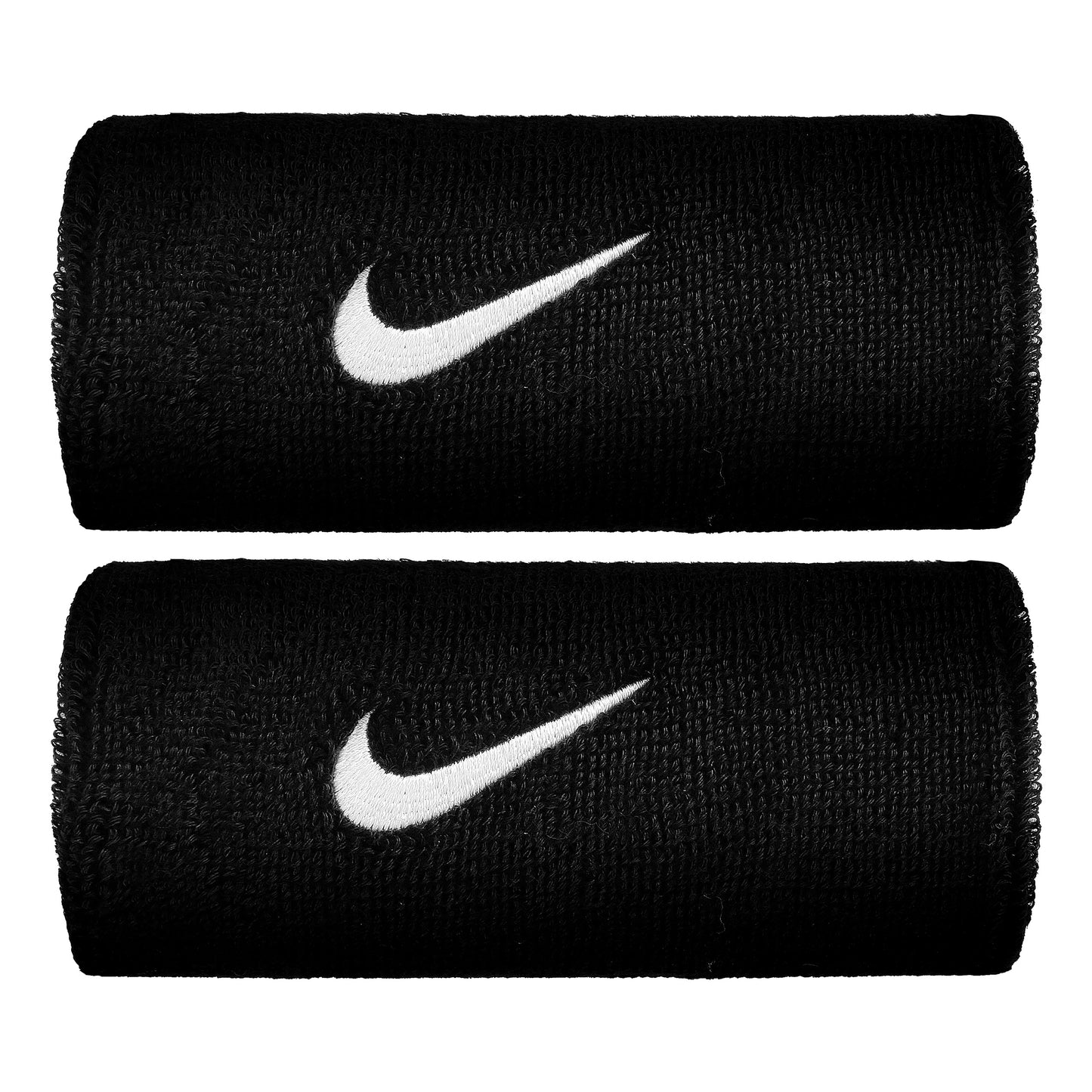 Nike Swoosh Doublewide Schweißband 2er Pack-Schwarz,Weiß Nike Swoosh Doublewide Schweißband 2er Pack-Schwarz,Weiß