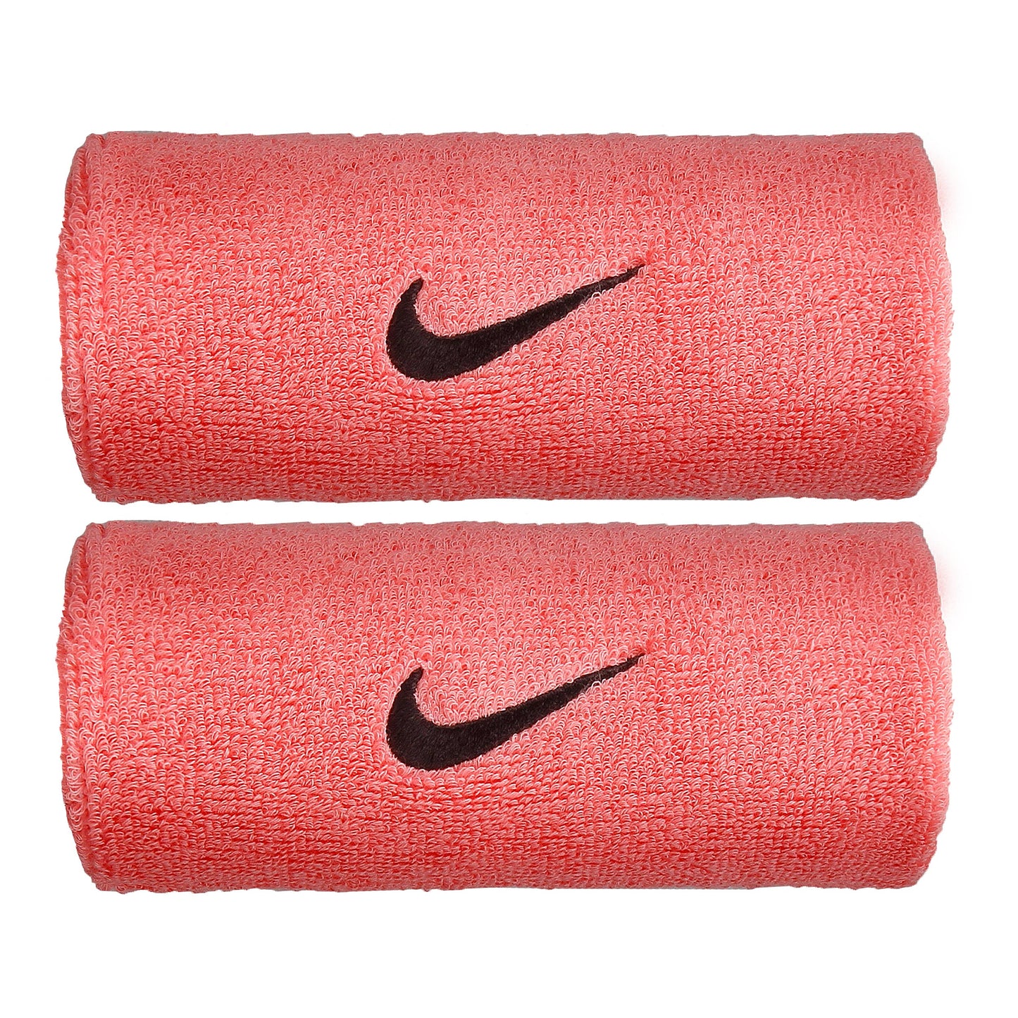 Nike Swoosh Doublewide Schweißband 2er Pack Unisex - rosa, schwarz Nike Swoosh Doublewide Schweißband 2er Pack Unisex - rosa, schwarz