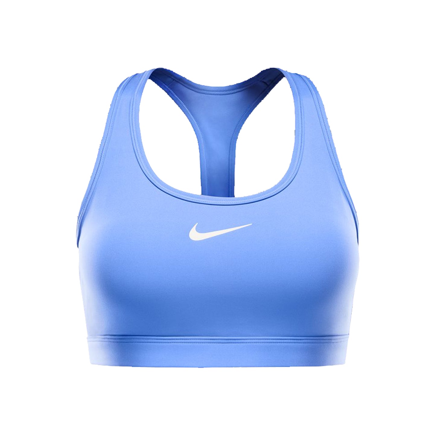 Nike Swoosh Medium Sport-BH Damen - hellblau, weiß Nike Swoosh Medium Sport-BH Damen - hellblau, weiß