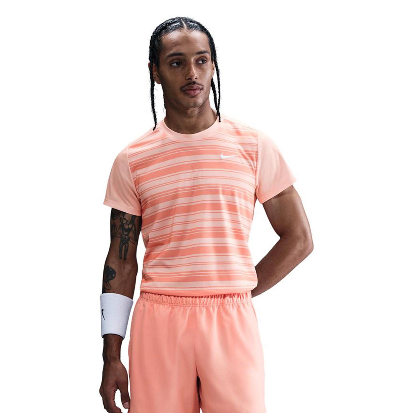 Nike Court Dri-FIT Victory Print T-Shirt Herren-Koralle Nike Court Dri-FIT Victory Print T-Shirt Herren-Koralle