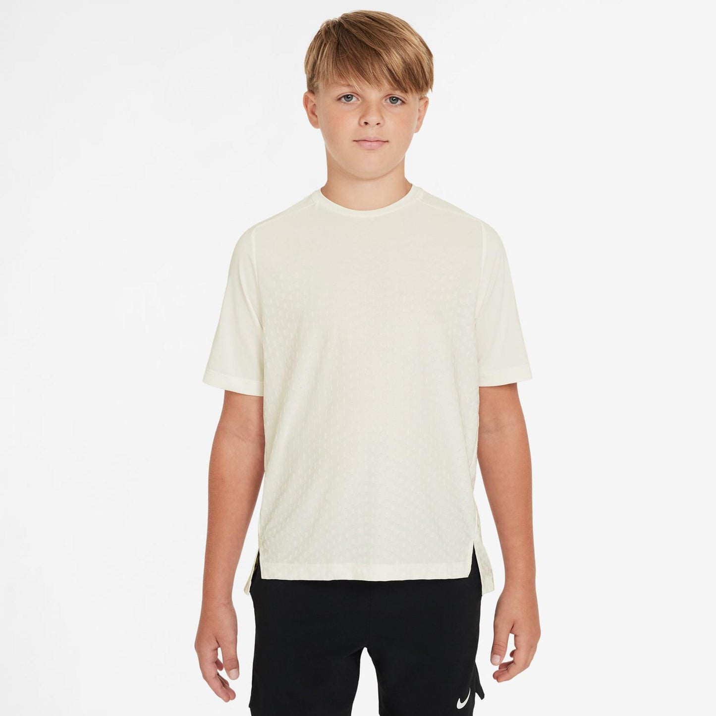 Nike Dri-Fit Advantage Multi T-Shirt Kinder-Creme Nike Dri-Fit Advantage Multi T-Shirt Kinder-Creme
