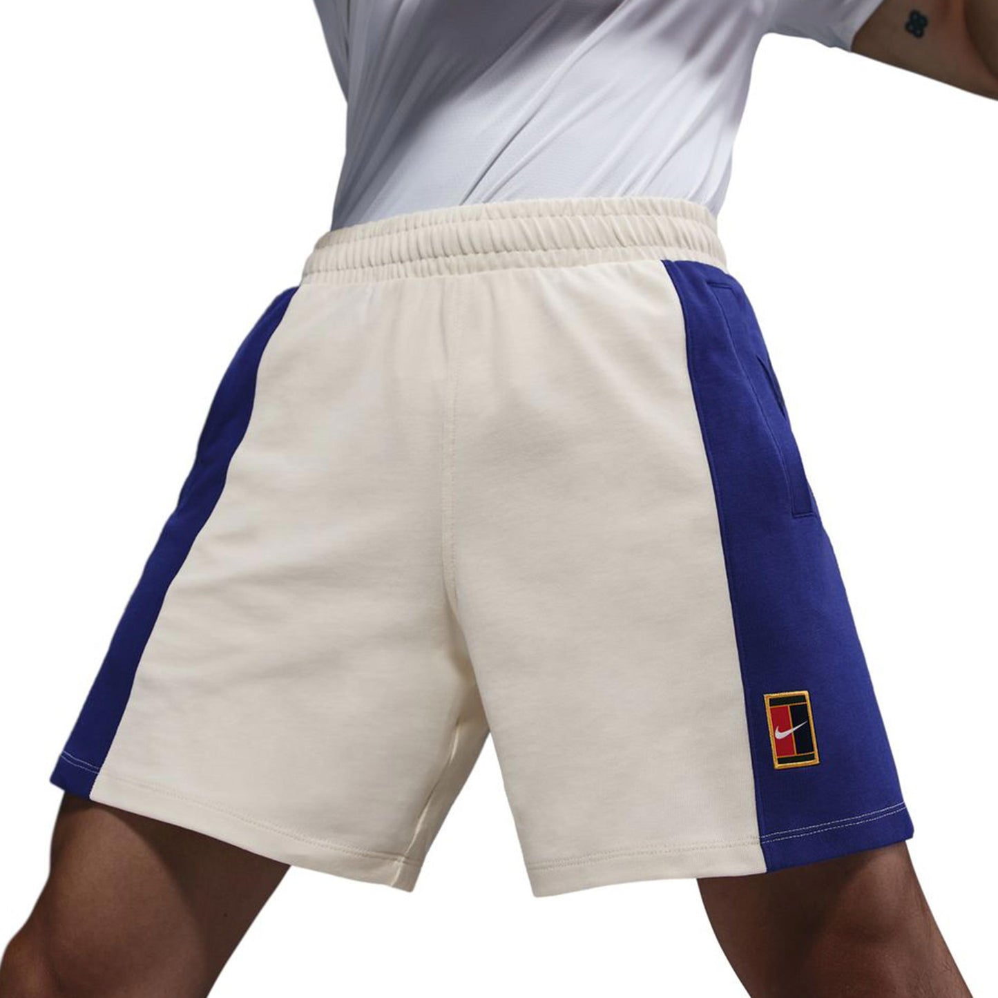 Nike Court Dri-FIT Heritage Shorts Herren-Creme,Blau Nike Court Dri-FIT Heritage Shorts Herren-Creme,Blau