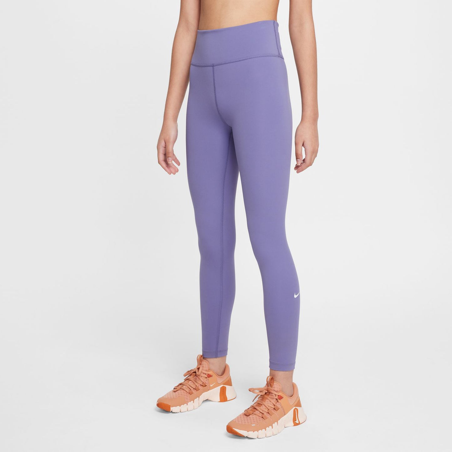 Nike Dri-FIT One All Over Print Tight Mädchen-Flieder Nike Dri-FIT One All Over Print Tight Mädchen-Flieder