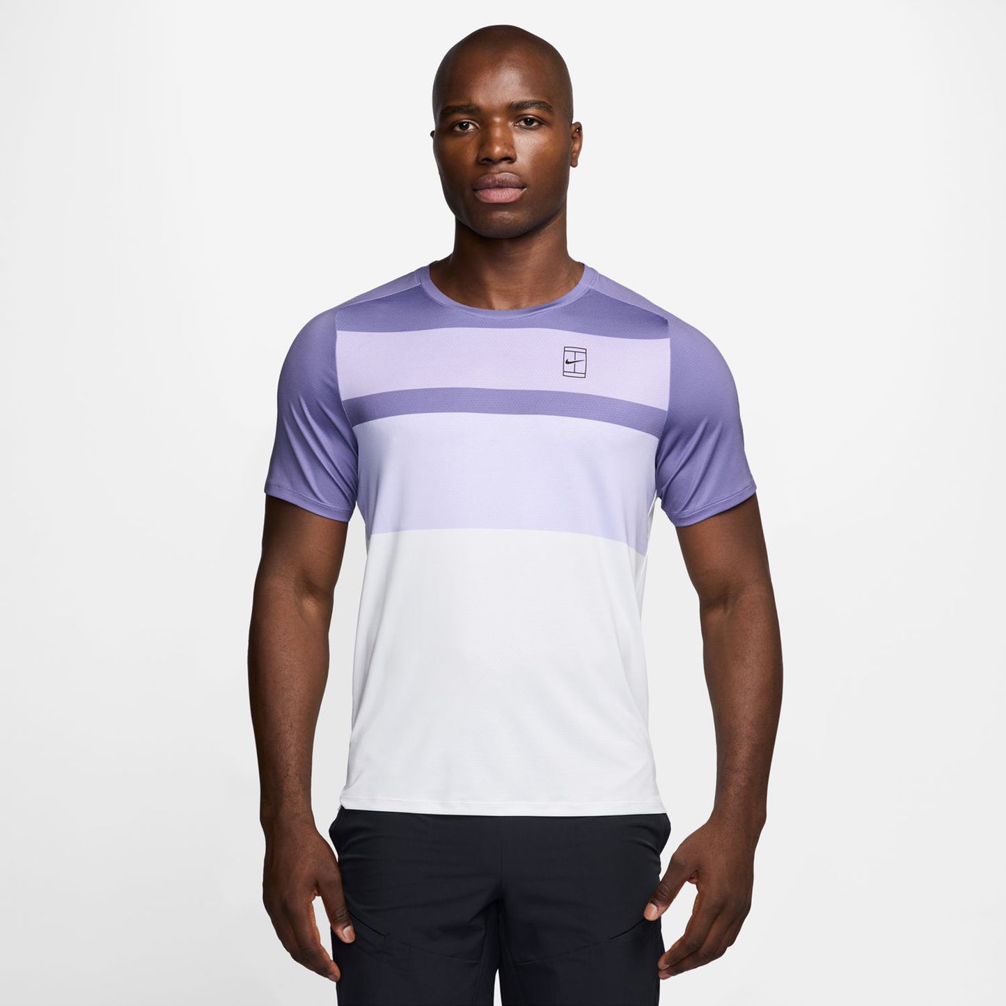 Nike Court Dri-FIT Advantage Print T-Shirt Herren - flieder, weiß Nike Court Dri-FIT Advantage Print T-Shirt Herren - flieder, weiß
