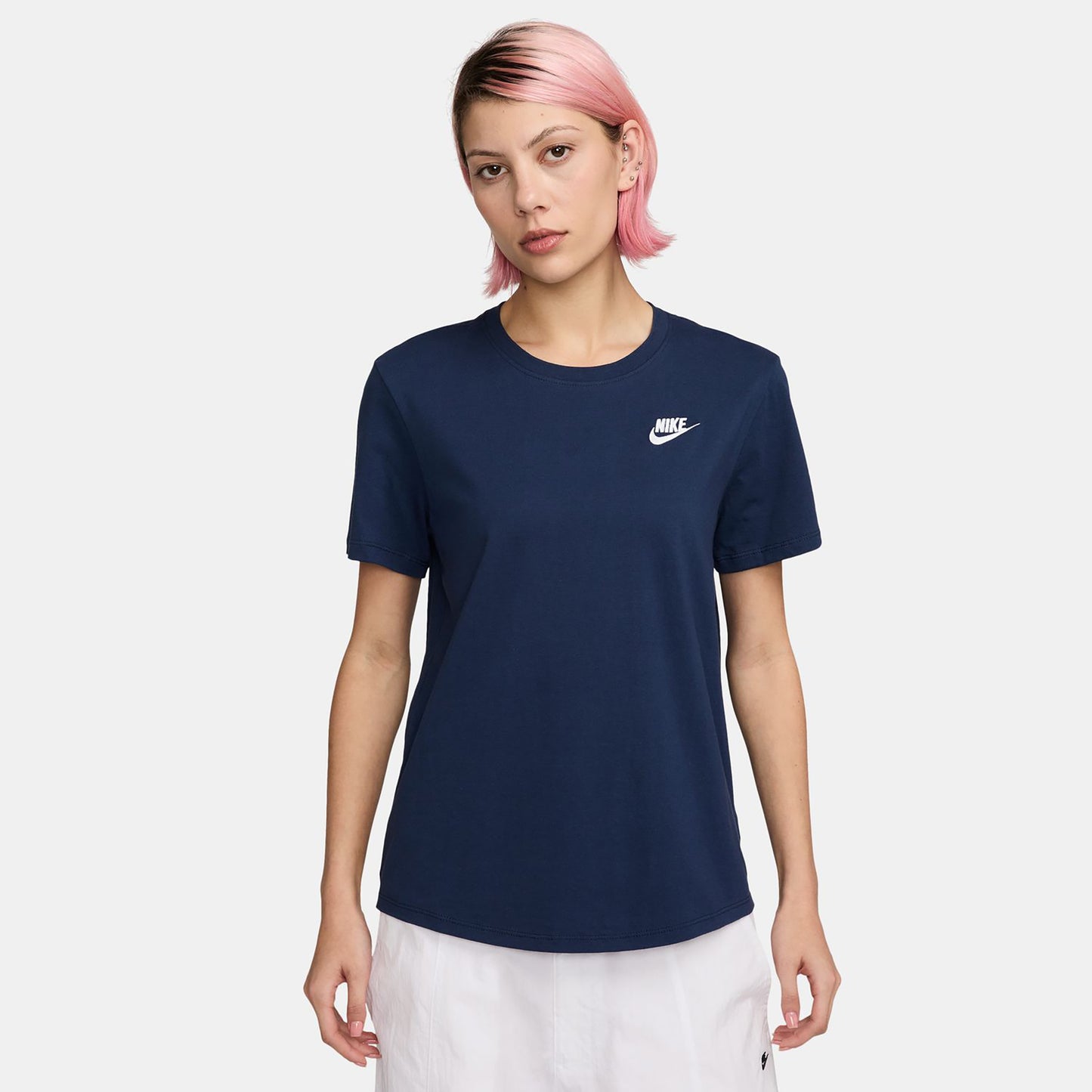 Nike Club T-Shirt Damen-Dunkelblau Nike Club T-Shirt Damen-Dunkelblau