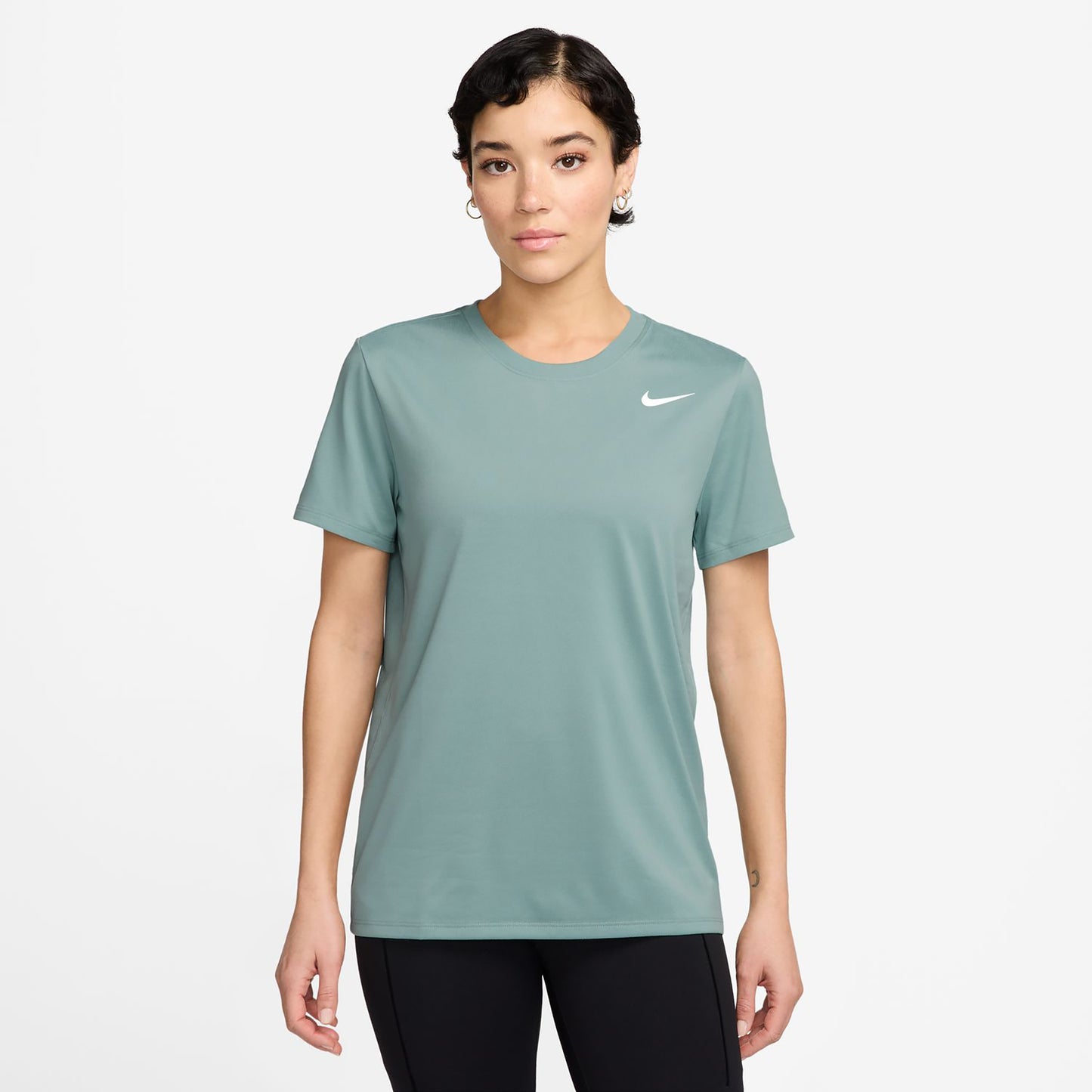 Nike Dri-Fit T-Shirt Damen-Salbei Nike Dri-Fit T-Shirt Damen-Salbei