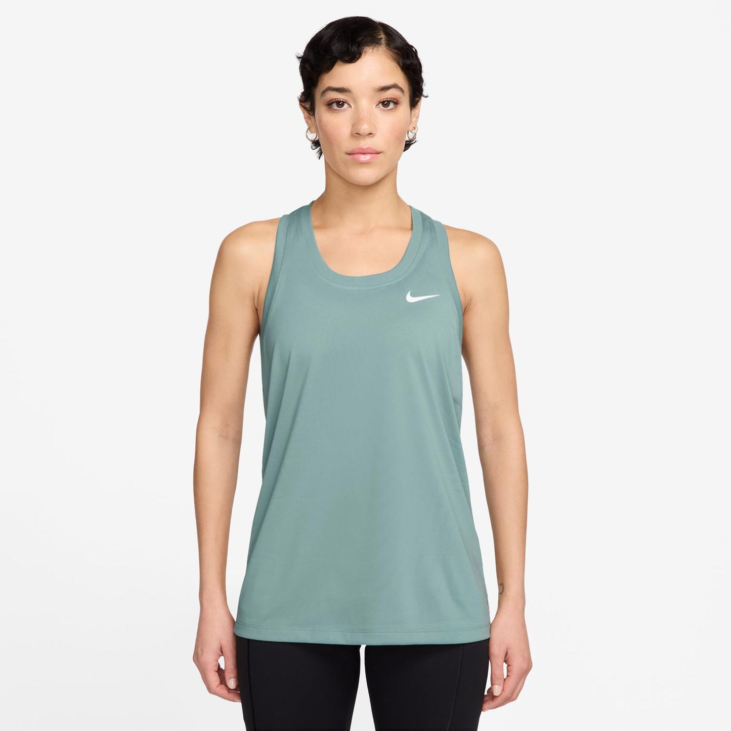Nike Dri-Fit Racer Tank-Top Damen-Salbei Nike Dri-Fit Racer Tank-Top Damen-Salbei