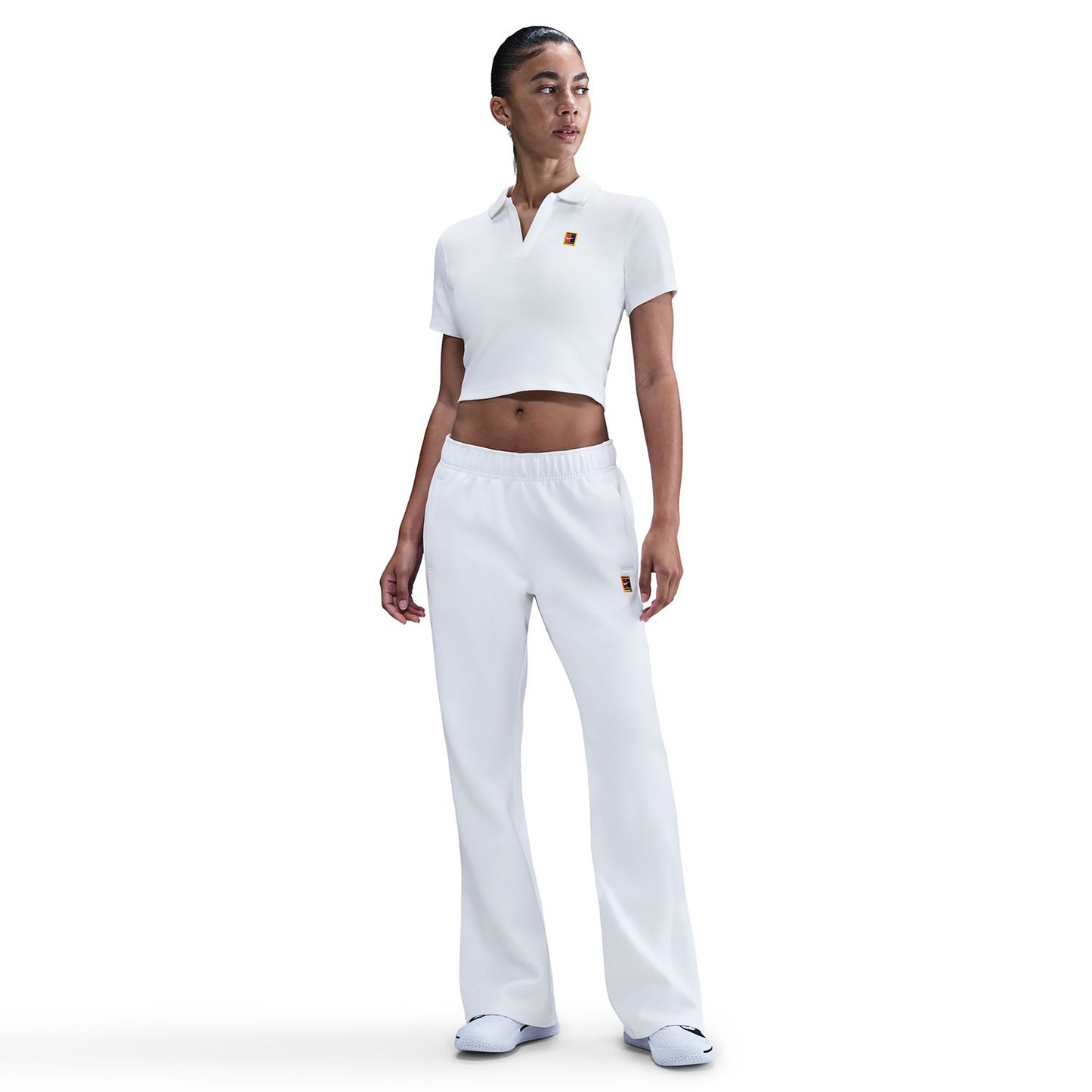Nike Court Heritage Crop Polo Damen-Weiß Nike Court Heritage Crop Polo Damen-Weiß