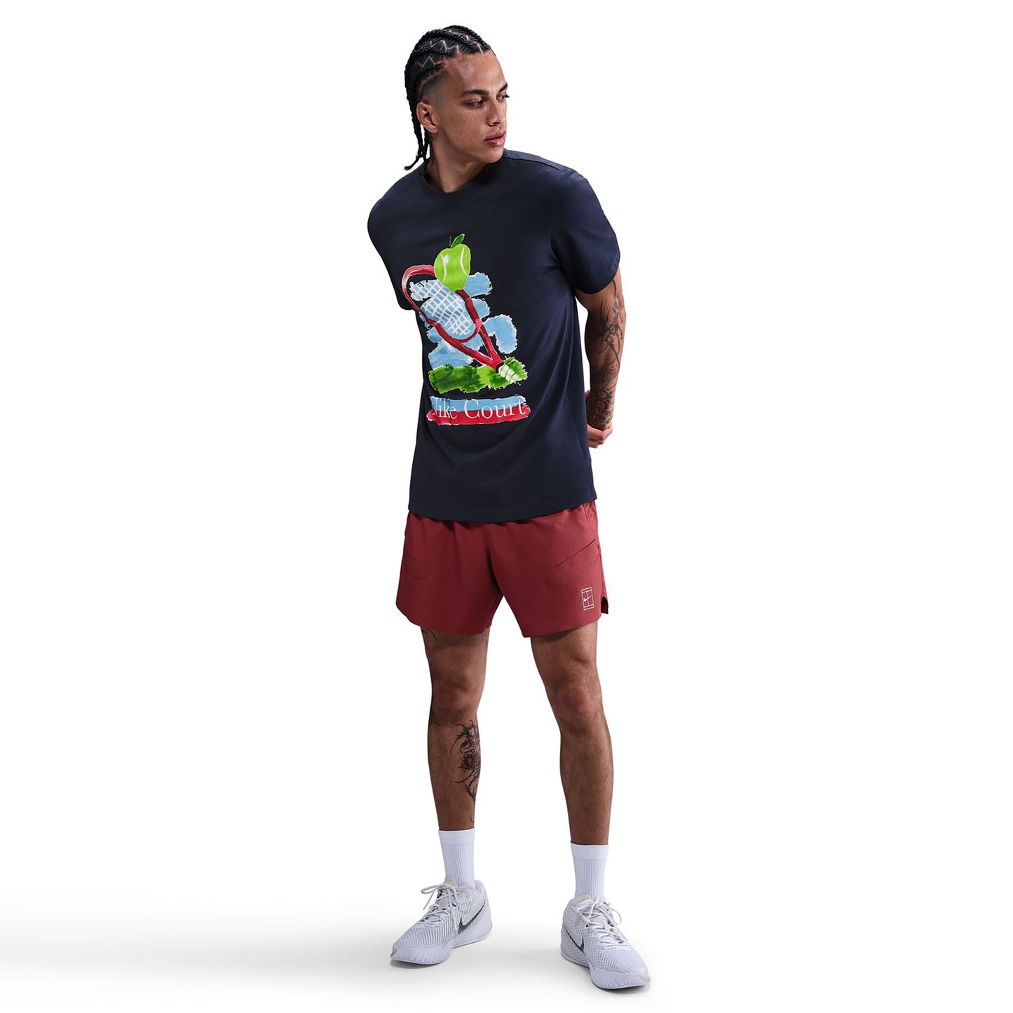 Nike Court T-Shirt Herren-Dunkelblau,Mehrfarbig Nike Court T-Shirt Herren-Dunkelblau,Mehrfarbig