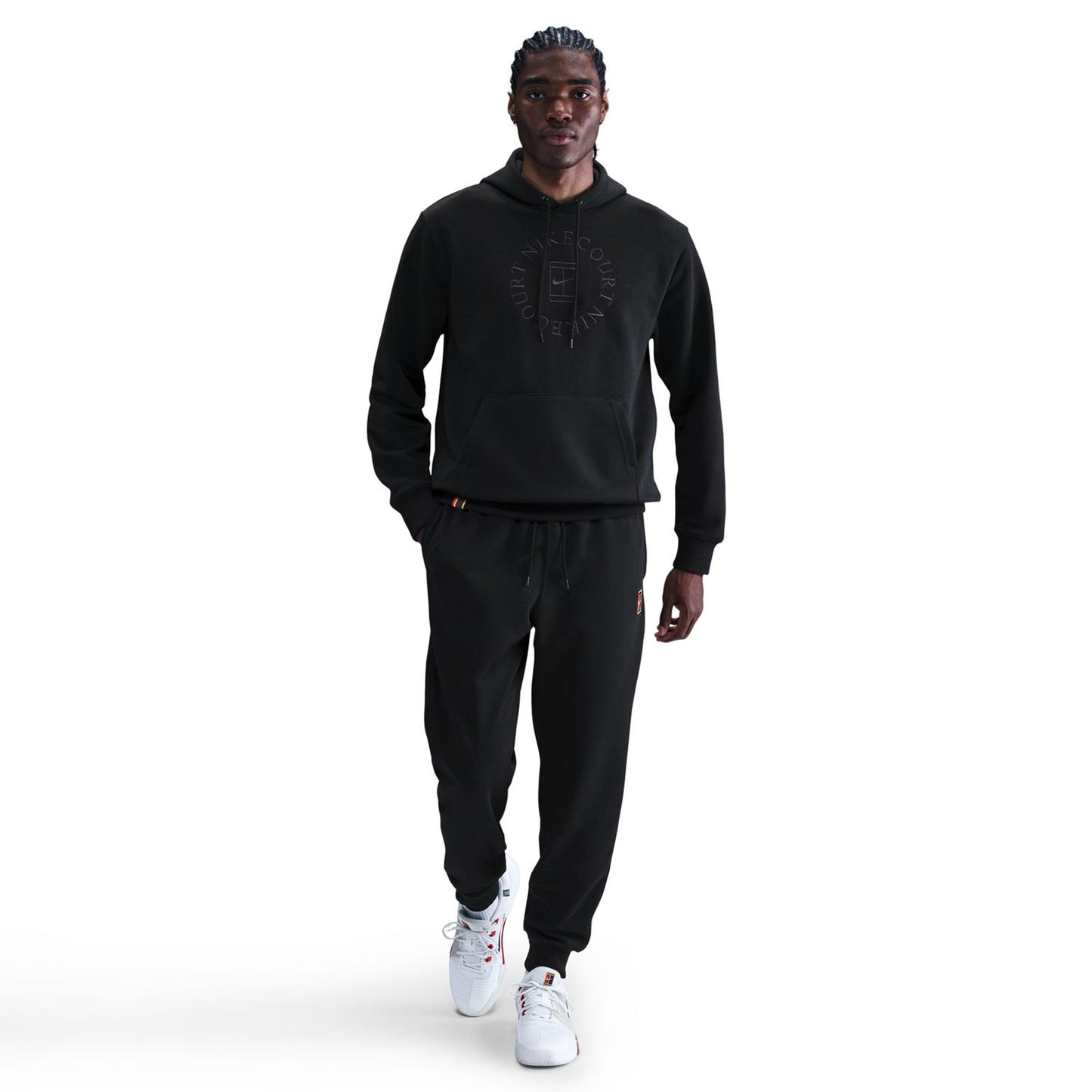 Nike Court Dri-Fit Heritage Hoody Herren-Schwarz Nike Court Dri-Fit Heritage Hoody Herren-Schwarz