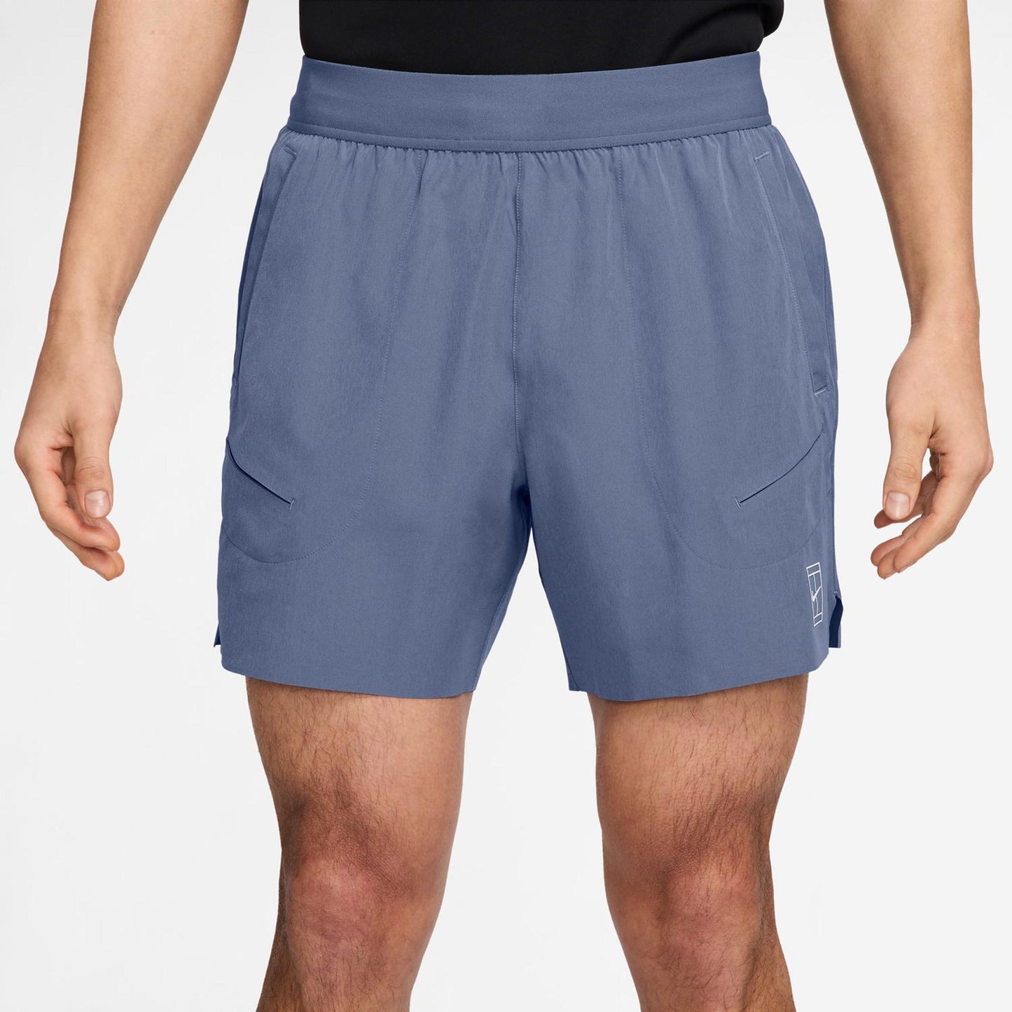 Nike Court Dri-Fit Advantage 6in Shorts Herren-Blaugrau,Weiß Nike Court Dri-Fit Advantage 6in Shorts Herren-Blaugrau,Weiß