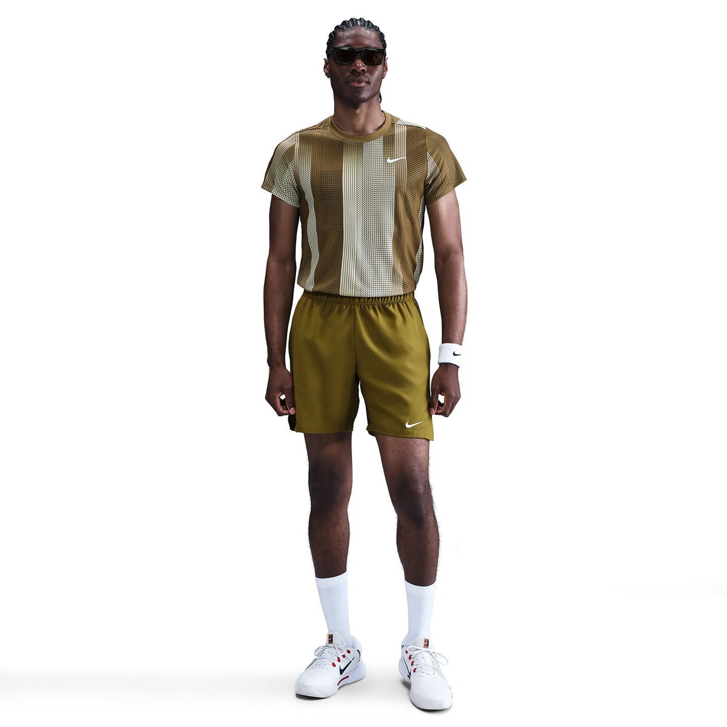 Nike Court Victory Dri-Fit 7in Shorts Herren - oliv Nike Court Victory Dri-Fit 7in Shorts Herren - oliv