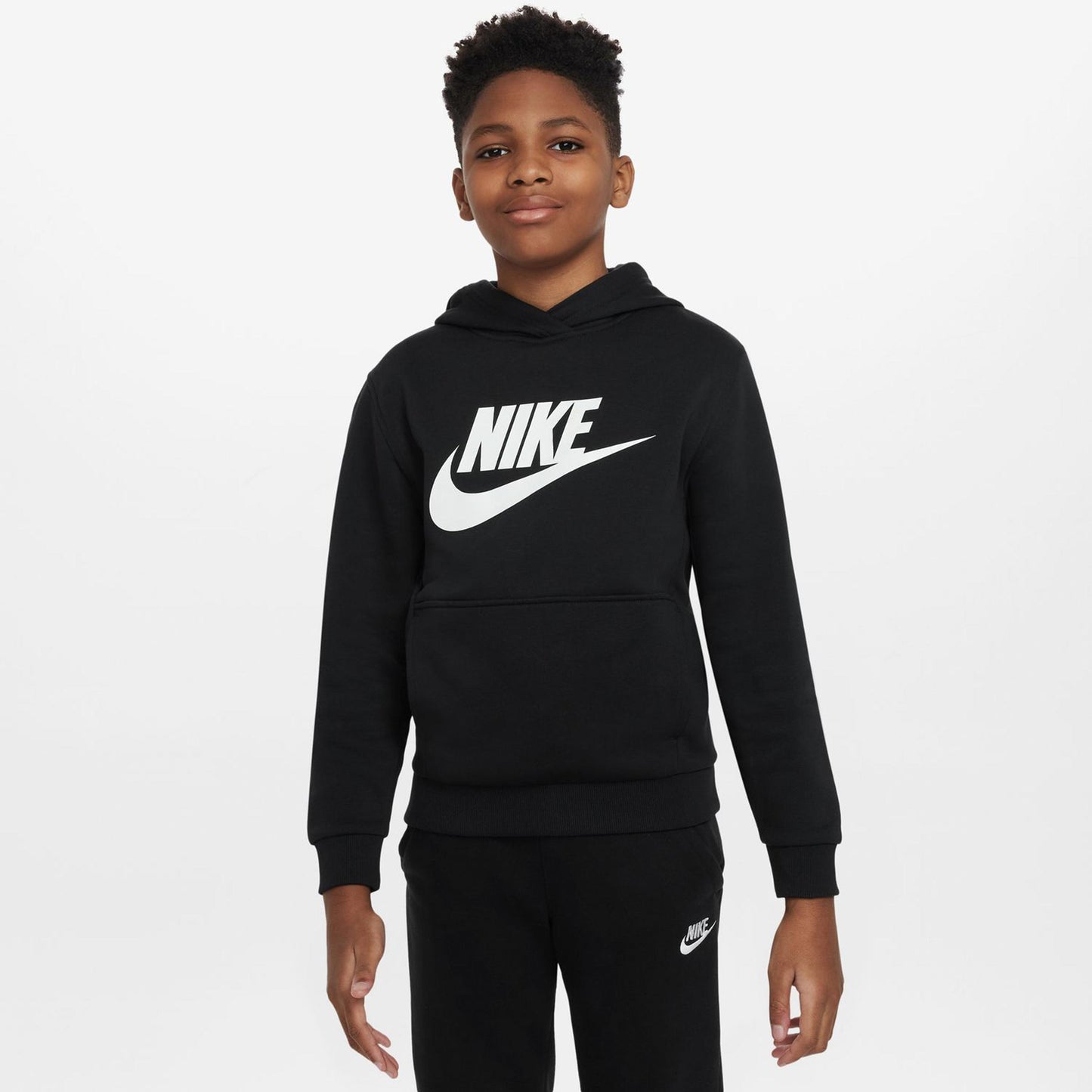Nike Club Fleece Hoody Kinder-schwarz Nike Club Fleece Hoody Kinder-schwarz