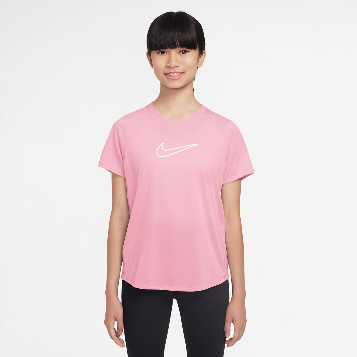 Nike Dri-Fit One T-Shirt Mädchen-Rosa,Weiß Nike Dri-Fit One T-Shirt Mädchen-Rosa,Weiß