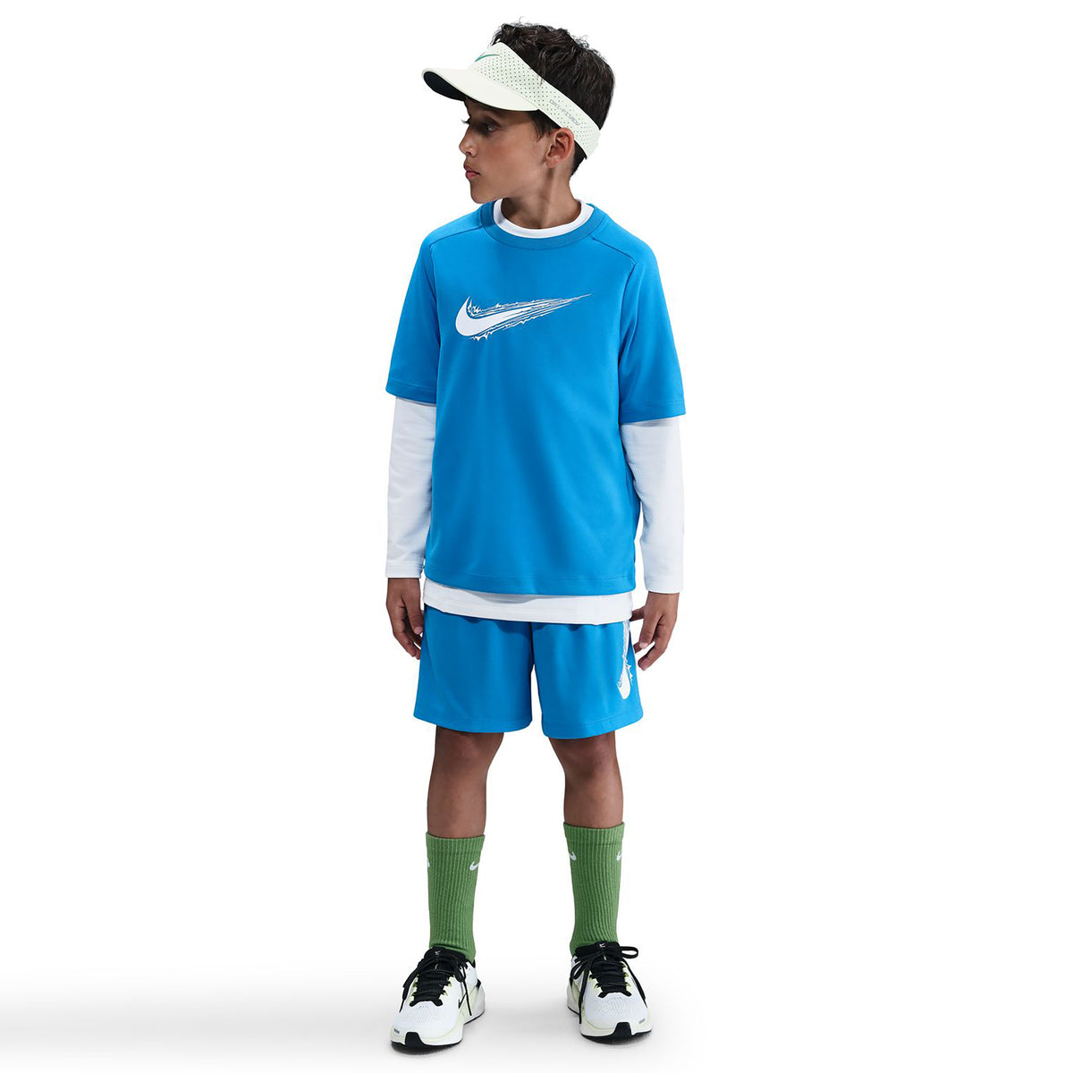 Nike Dri-Fit Multi T-Shirt Kinder-Blau Nike Dri-Fit Multi T-Shirt Kinder-Blau
