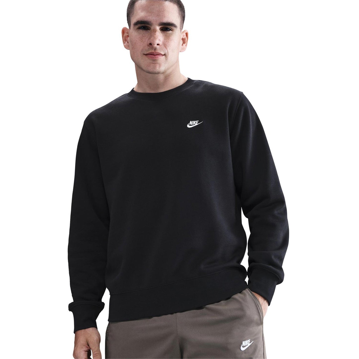 Nike Club Crew Sweatshirt Herren-Schwarz Nike Club Crew Sweatshirt Herren-Schwarz