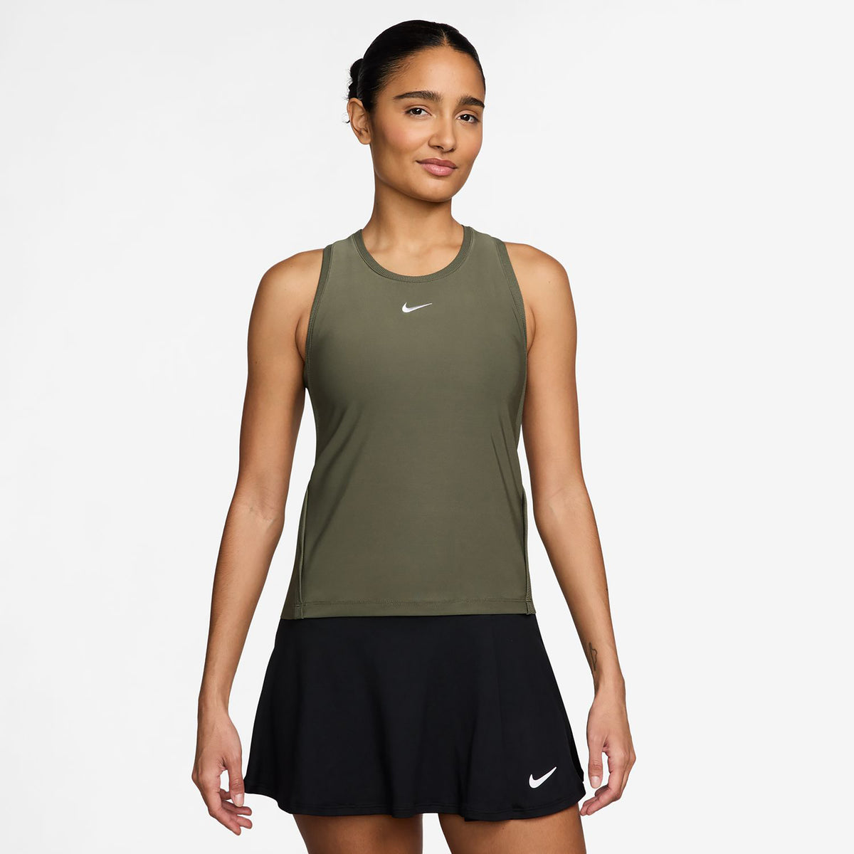 Nike Dri-FIT Victory Tank-Top Damen - oliv, weiß Nike Dri-FIT Victory Tank-Top Damen - oliv, weiß