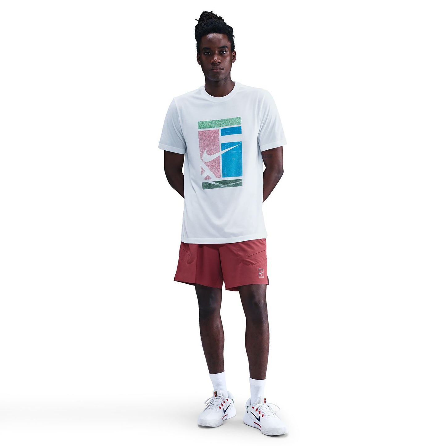 Nike Court Dri-Fit Tee Court T-Shirt Herren-weiß Nike Court Dri-Fit Tee Court T-Shirt Herren-weiß