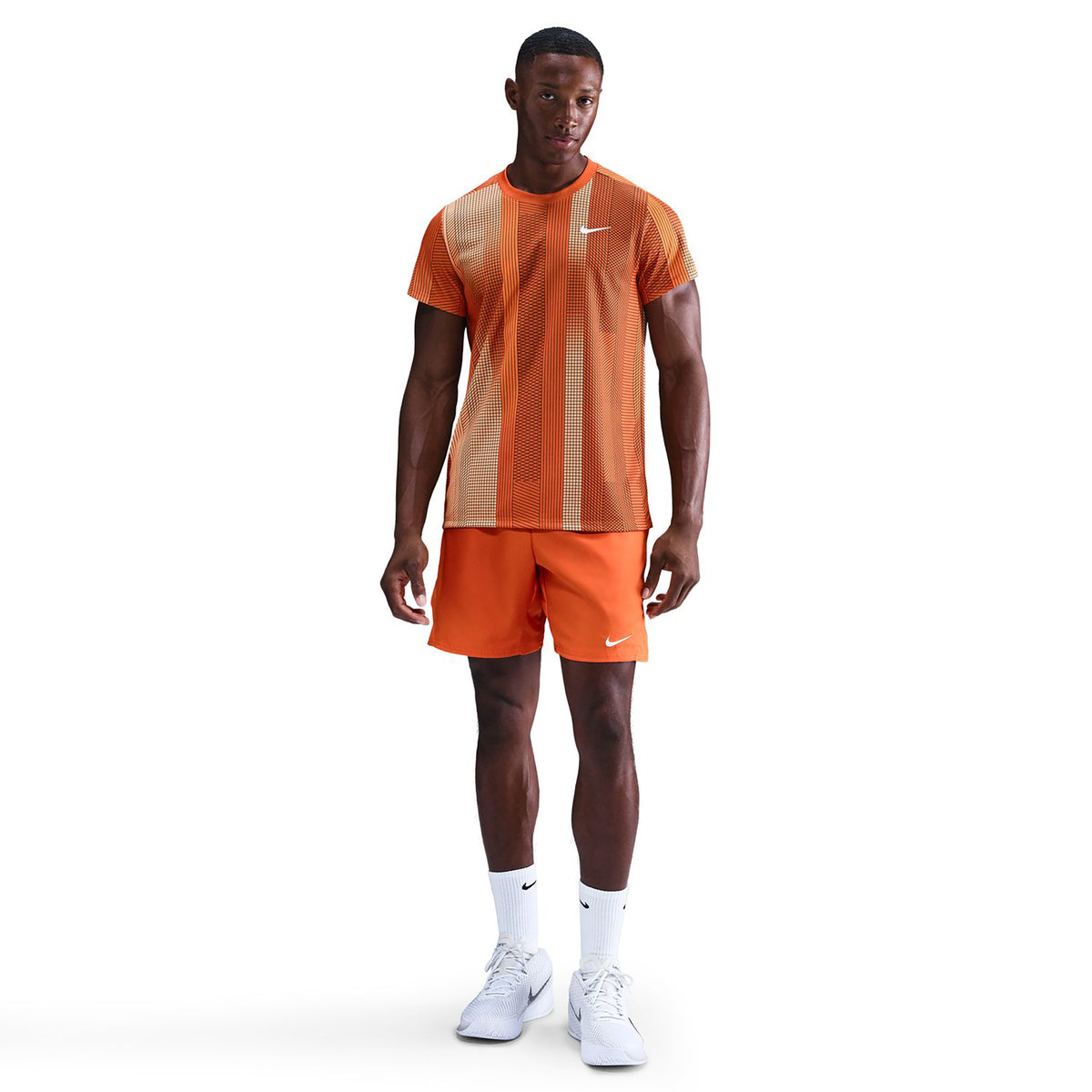 Nike Court Victory Dri-Fit 7in Shorts Herren - orange, weiß Nike Court Victory Dri-Fit 7in Shorts Herren - orange, weiß