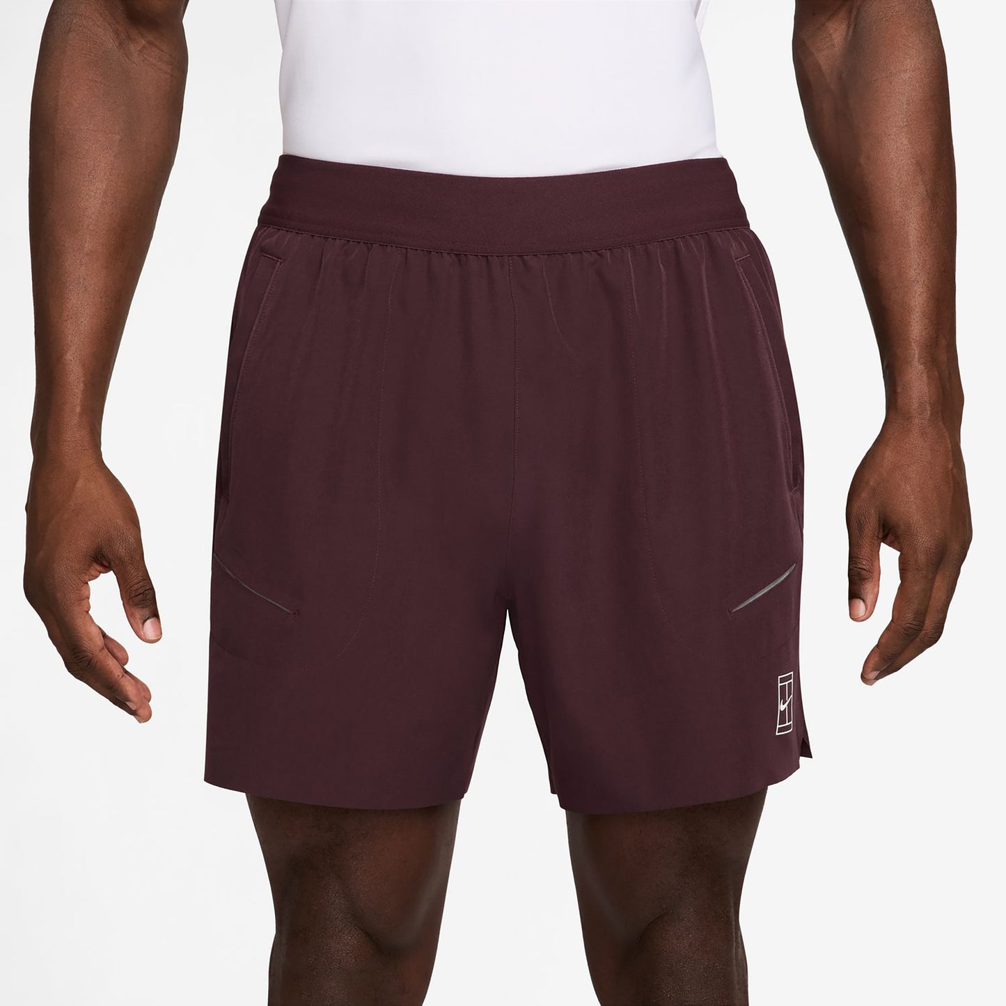Nike Sinner Court Dri-FIT Advantage 6in Shorts Herren - dunkelrot, weiß Nike Sinner Court Dri-FIT Advantage 6in Shorts Herren - dunkelrot, weiß
