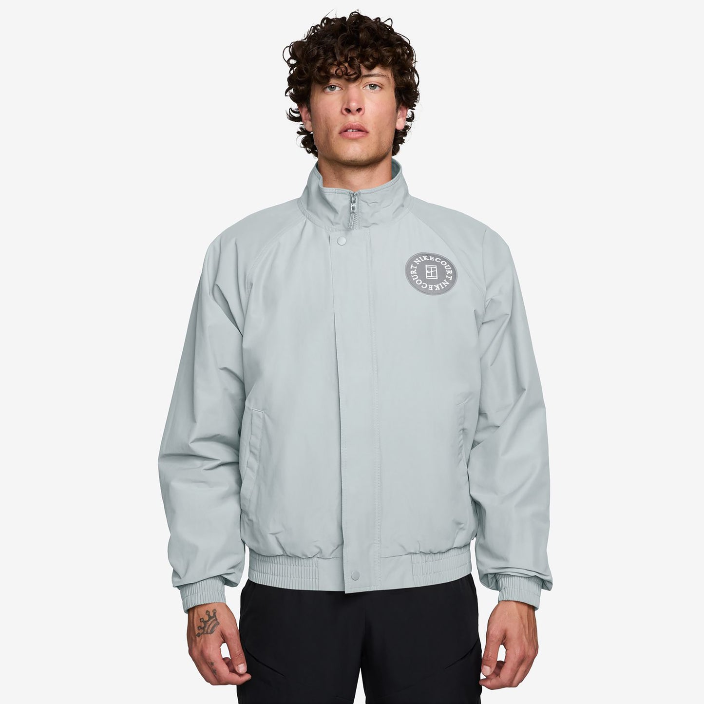Nike Court Heritage Outdoor-Jacke Herren - blaugrau Nike Court Heritage Outdoor-Jacke Herren - blaugrau