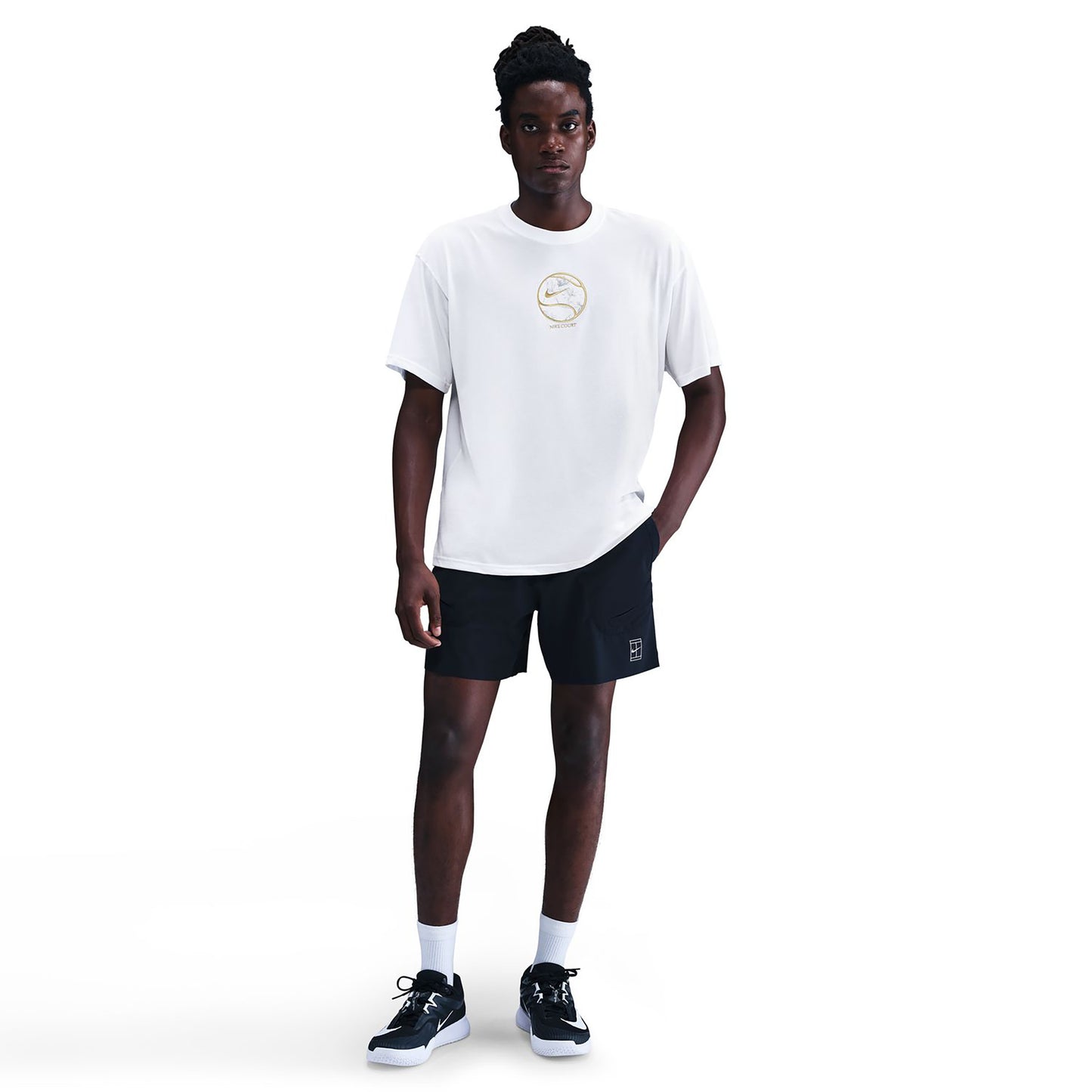 Nike Court Dri-Fit Max 90's T-Shirt Herren-weiß Nike Court Dri-Fit Max 90's T-Shirt Herren-weiß