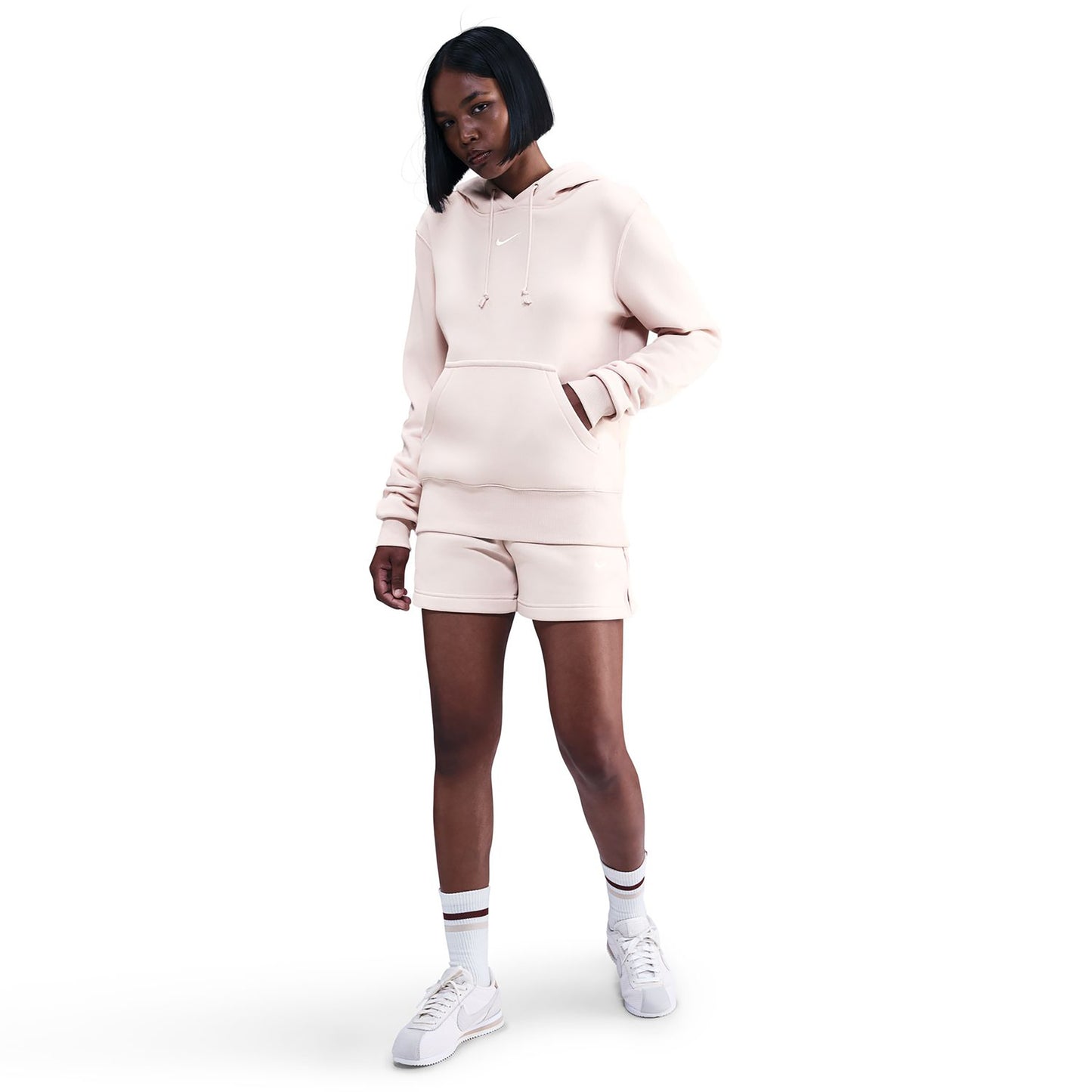 Nike Phoenix Fleece Hoody Damen-altrosa Nike Phoenix Fleece Hoody Damen-altrosa