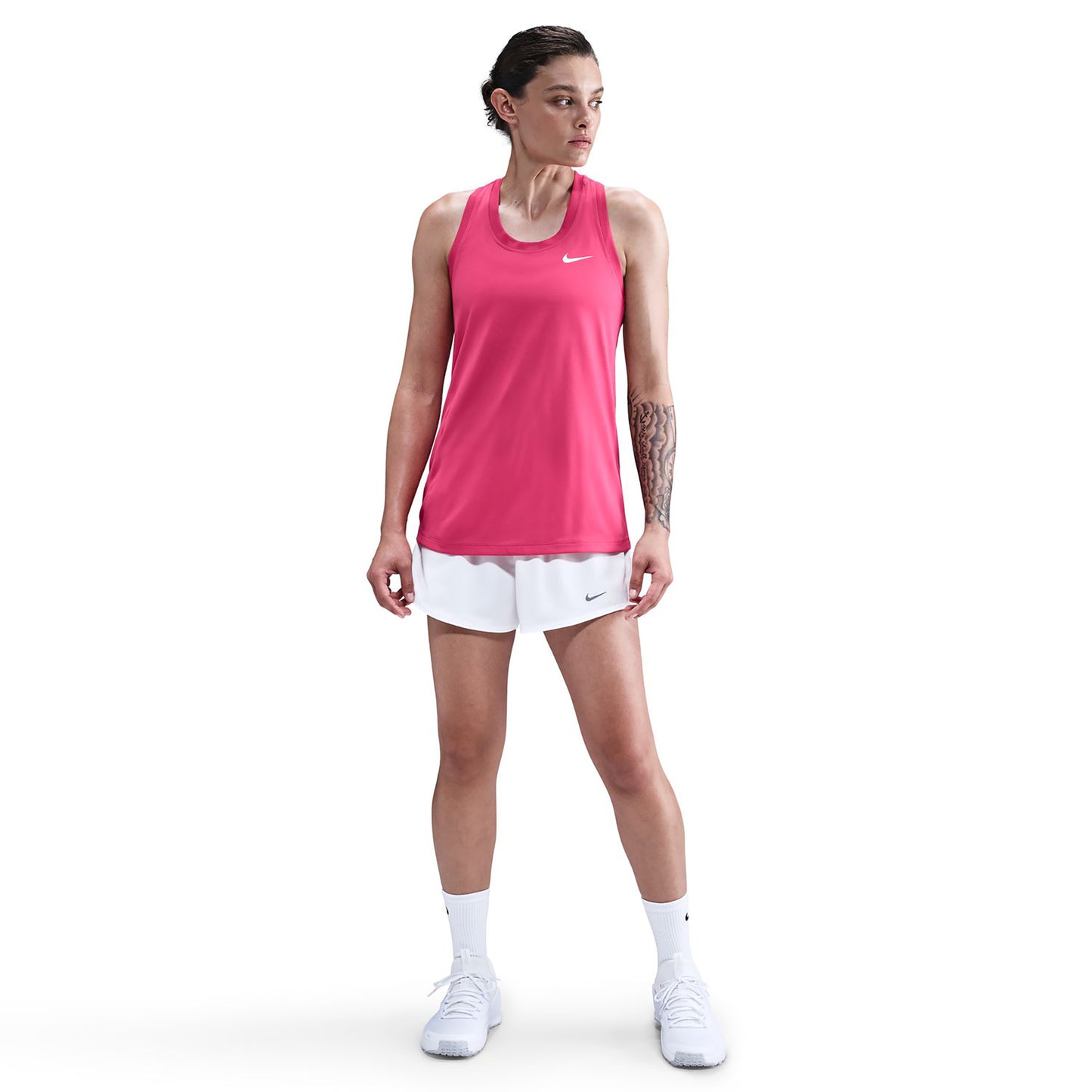 Nike Dri-Fit Regular Racerback Tank-Top Damen - berry, weiß Nike Dri-Fit Regular Racerback Tank-Top Damen - berry, weiß