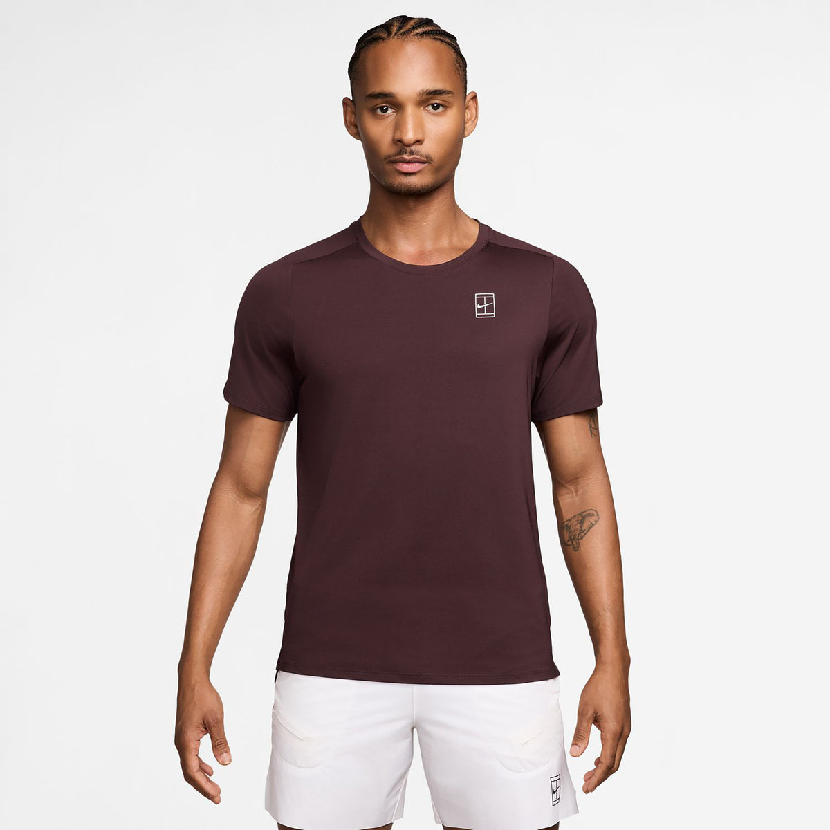 Nike Sinner Court Dri-FIT Advantage T-Shirt Herren - dunkelrot, weiß Nike Sinner Court Dri-FIT Advantage T-Shirt Herren - dunkelrot, weiß