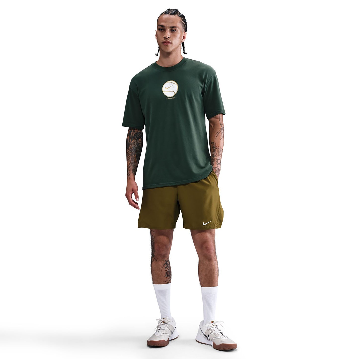 Nike Court Dri-Fit Max 90's T-Shirt Herren-dunkelgrün Nike Court Dri-Fit Max 90's T-Shirt Herren-dunkelgrün