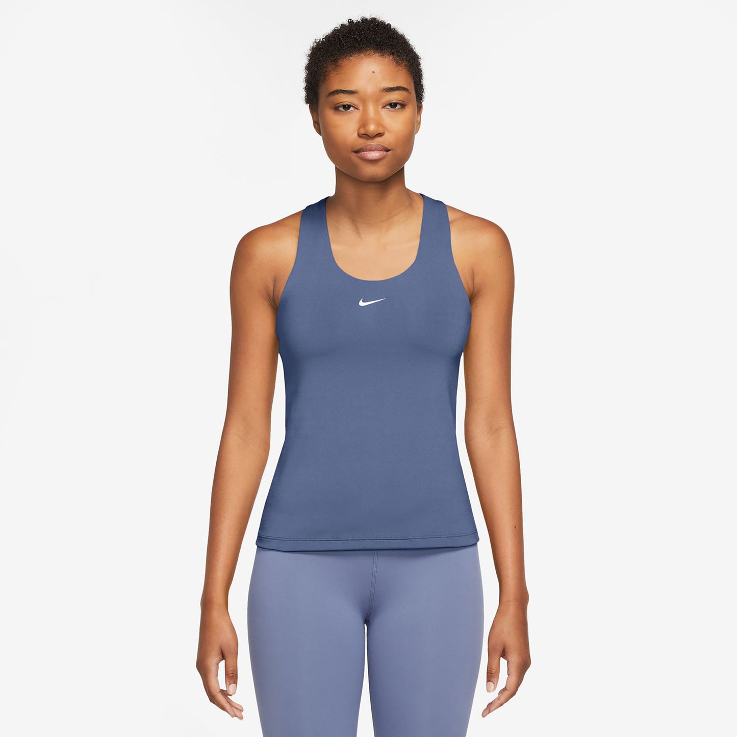 Nike Dri-Fit Swoosh Tank-Top Damen - blau, weiß Nike Dri-Fit Swoosh Tank-Top Damen - blau, weiß