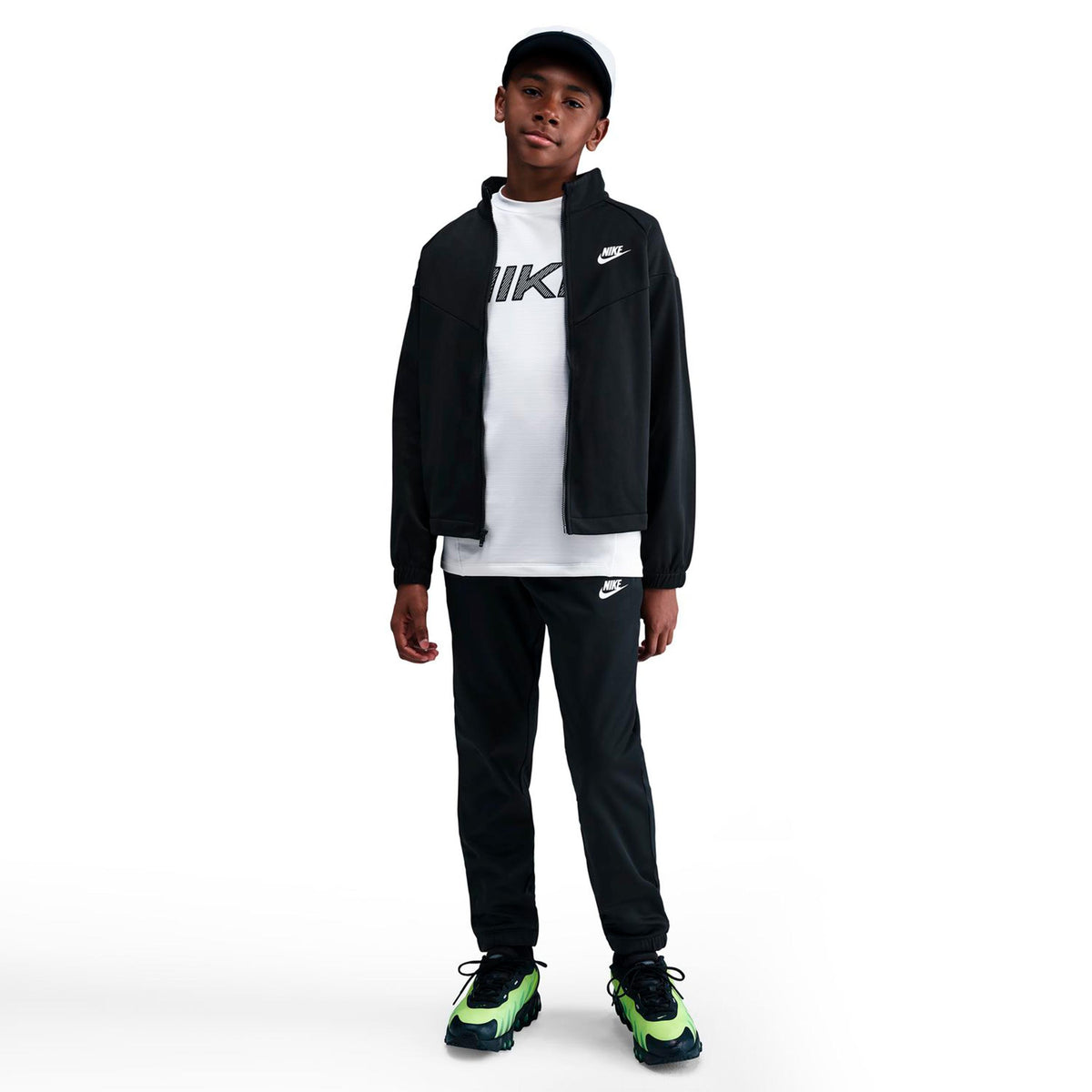 Nike Dri-Fit Full-Zip Trainingsanzug - schwarz, weiß Nike Dri-Fit Full-Zip Trainingsanzug - schwarz, weiß