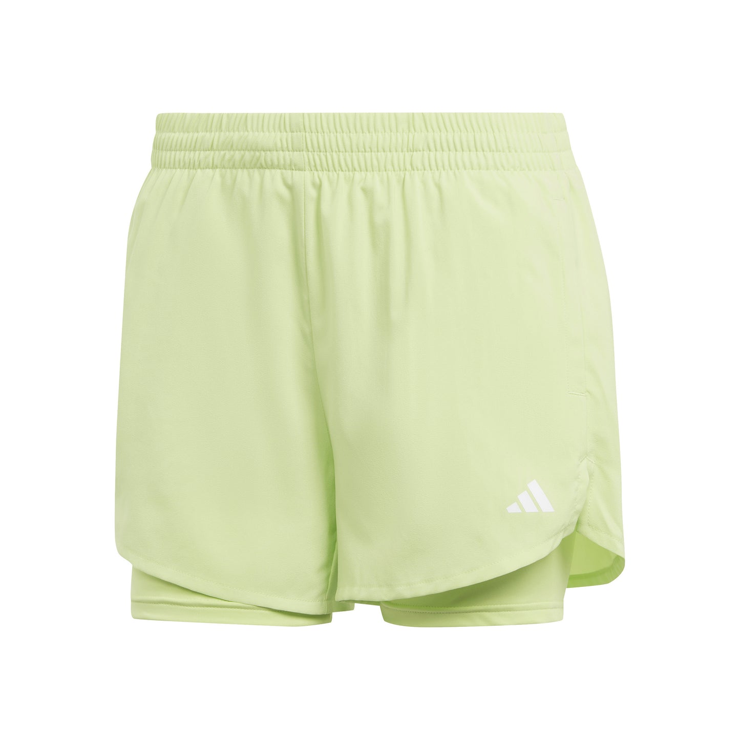 adidas MIN 2in1 Shorts Damen - limette, adidas MIN 2in1 Shorts Damen - limette,