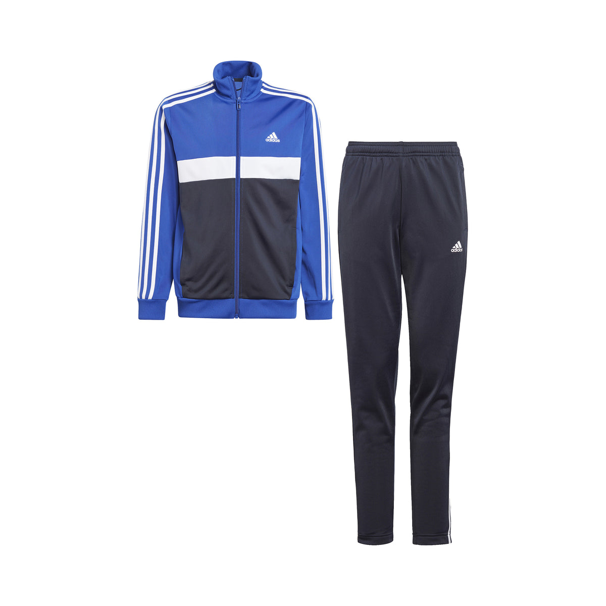 adidas 3Stripes Trainingsanzug Jungen - blau, mehrfarbig adidas 3Stripes Trainingsanzug Jungen - blau, mehrfarbig