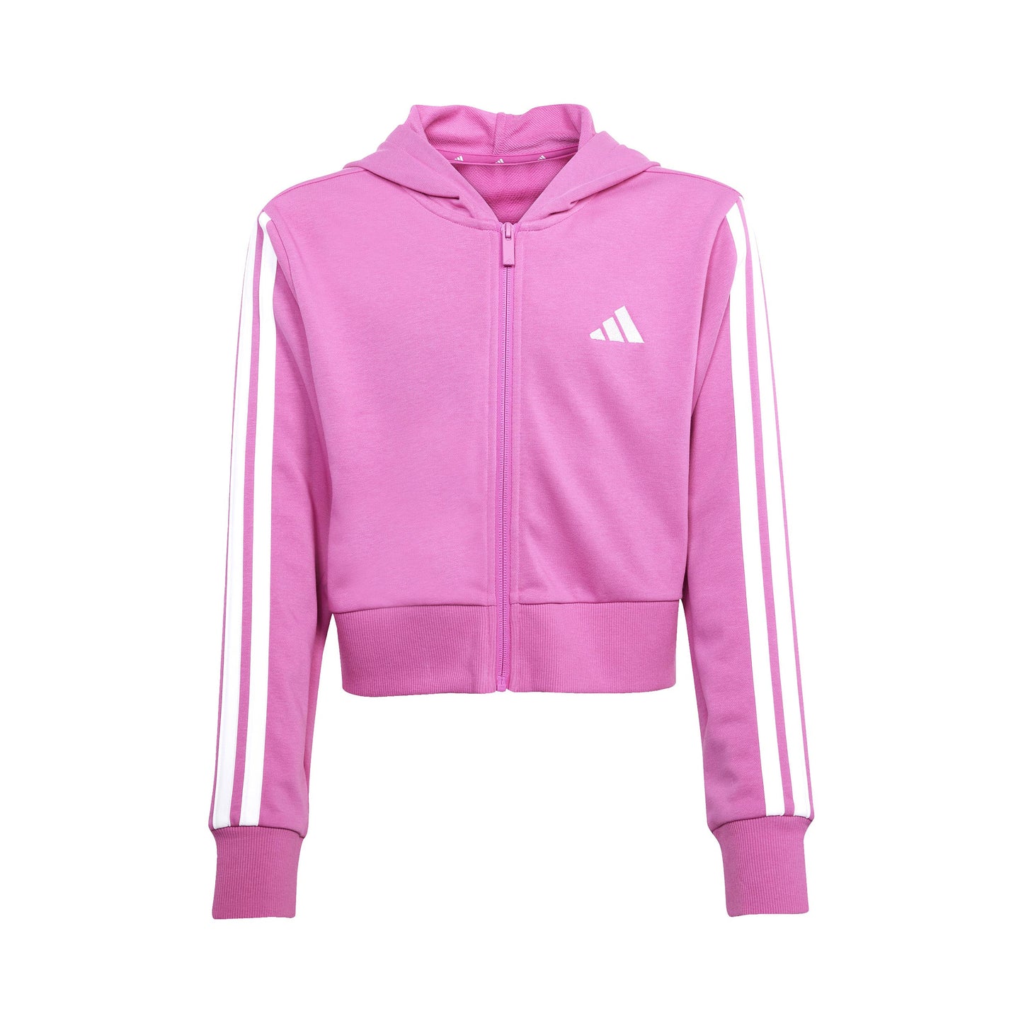 adidas 3Stripes Sweatjacke Kinder-Pink,Weiß adidas 3Stripes Sweatjacke Kinder-Pink,Weiß