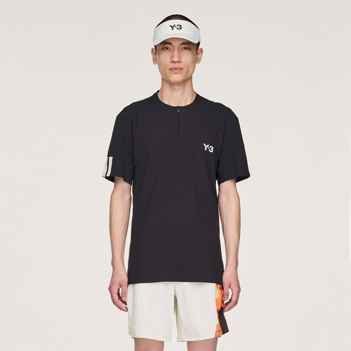 adidas Y-3 Zip Polo Herren-Schwarz adidas Y-3 Zip Polo Herren-Schwarz