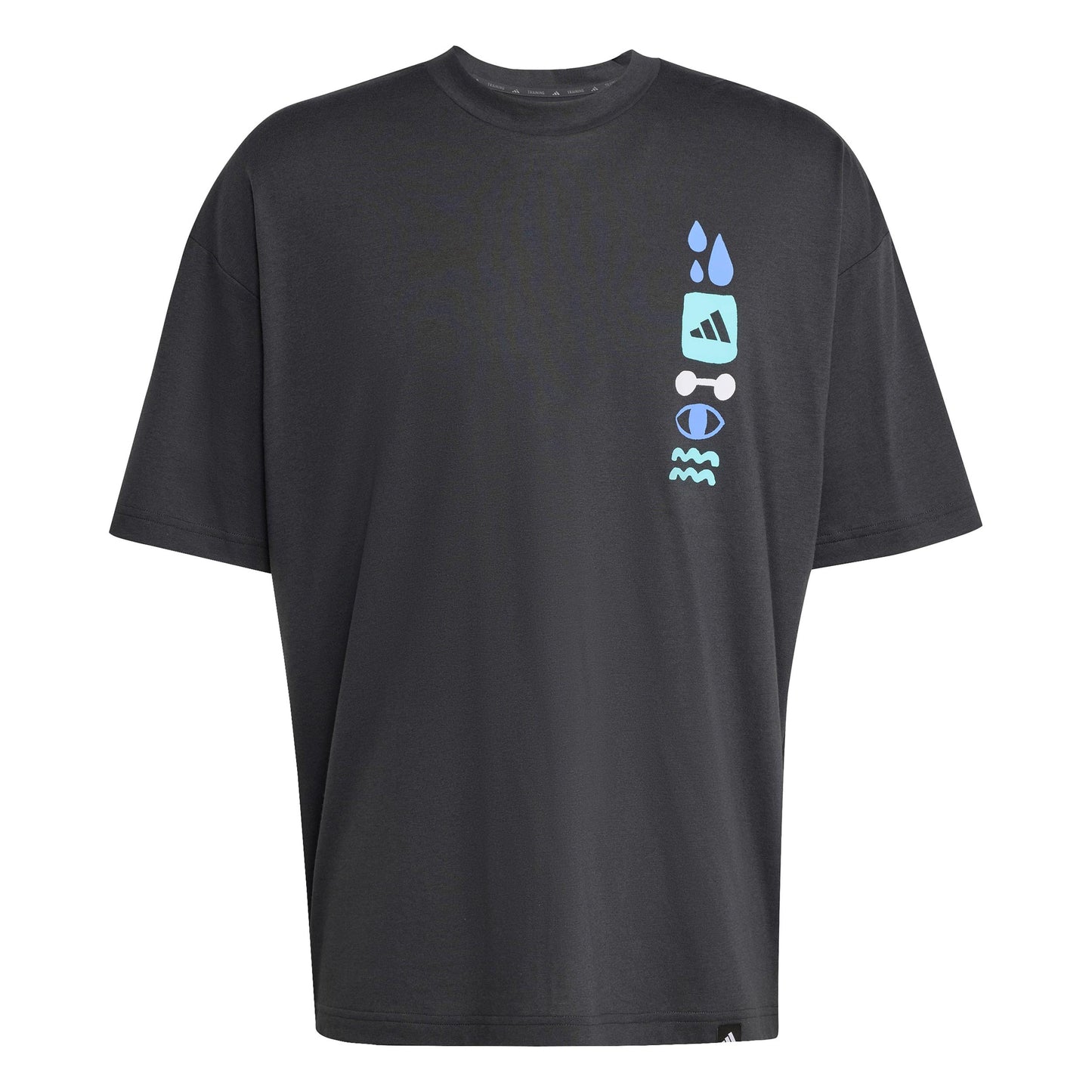adidas GFX Joy T-Shirt Herren - dunkelgrau, mehrfarbig adidas GFX Joy T-Shirt Herren - dunkelgrau, mehrfarbig
