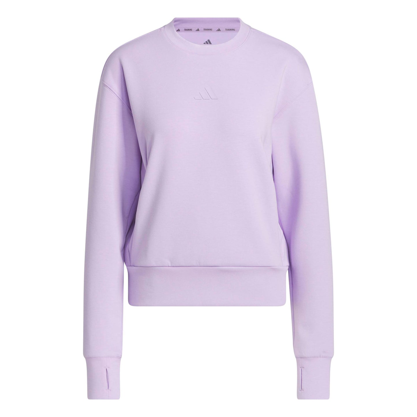 adidas D4T Knit Crew Sweatshirt Damen-flieder adidas D4T Knit Crew Sweatshirt Damen-flieder