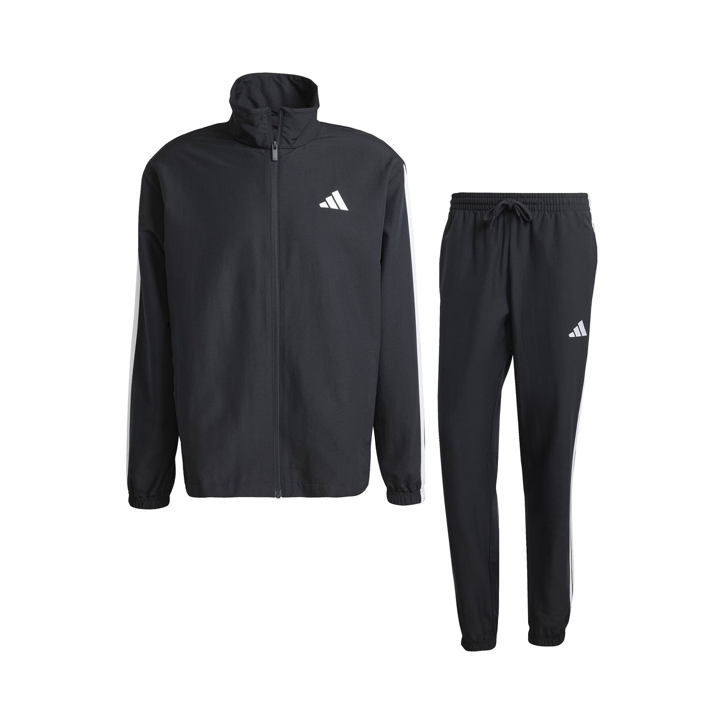 adidas 3Stripes Woven Trainingsanzug Herren - schwarz adidas 3Stripes Woven Trainingsanzug Herren - schwarz