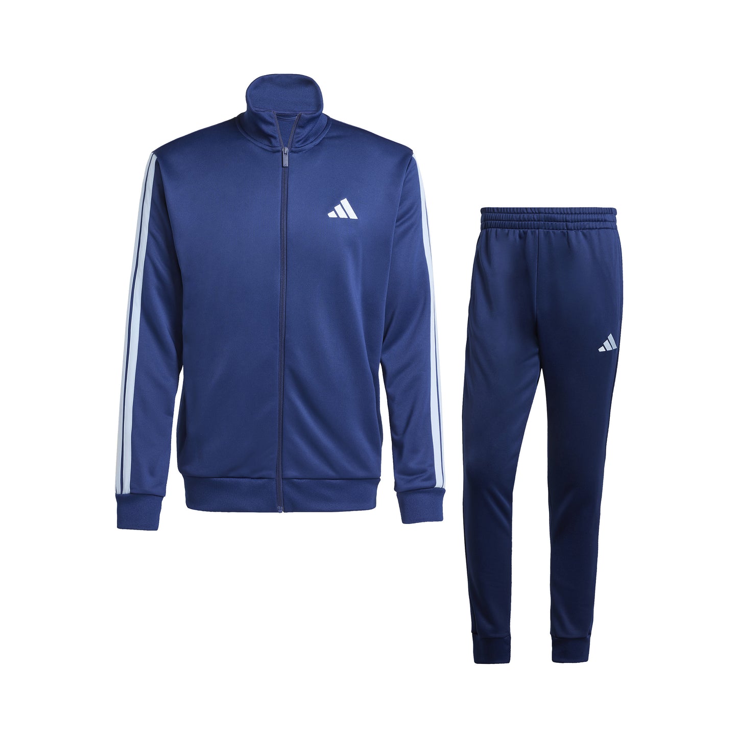 adidas 3Stripes Trainingsanzug Herren - dunkelblau, weiß adidas 3Stripes Trainingsanzug Herren - dunkelblau, weiß