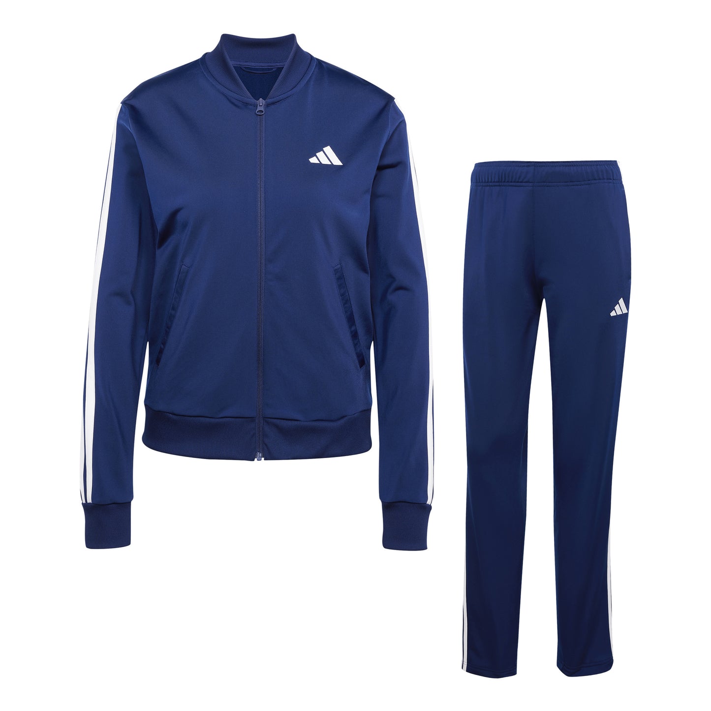 adidas Essentials 3Stripes Dayready Trainingsanzug Damen - dunkelblau adidas Essentials 3Stripes Dayready Trainingsanzug Damen - dunkelblau