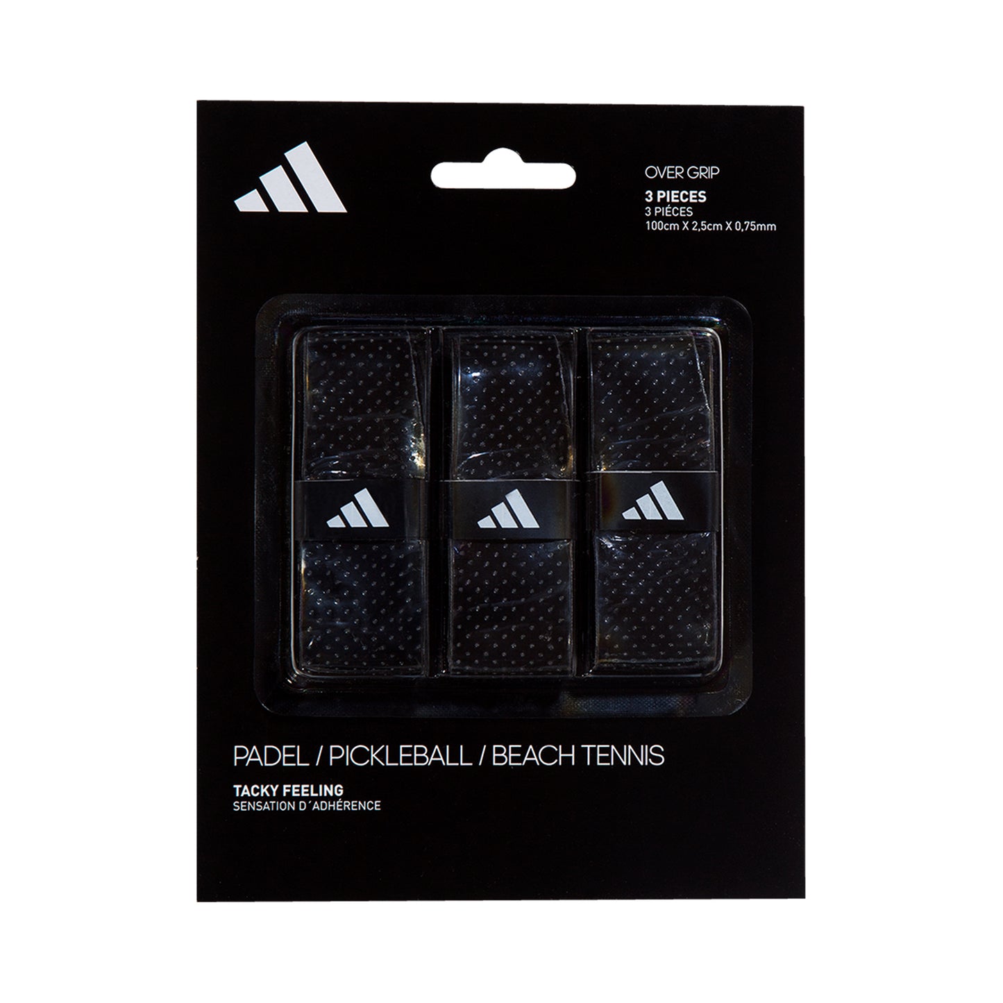 adidas Padel Overgrip 3er Pack-Schwarz adidas Padel Overgrip 3er Pack-Schwarz