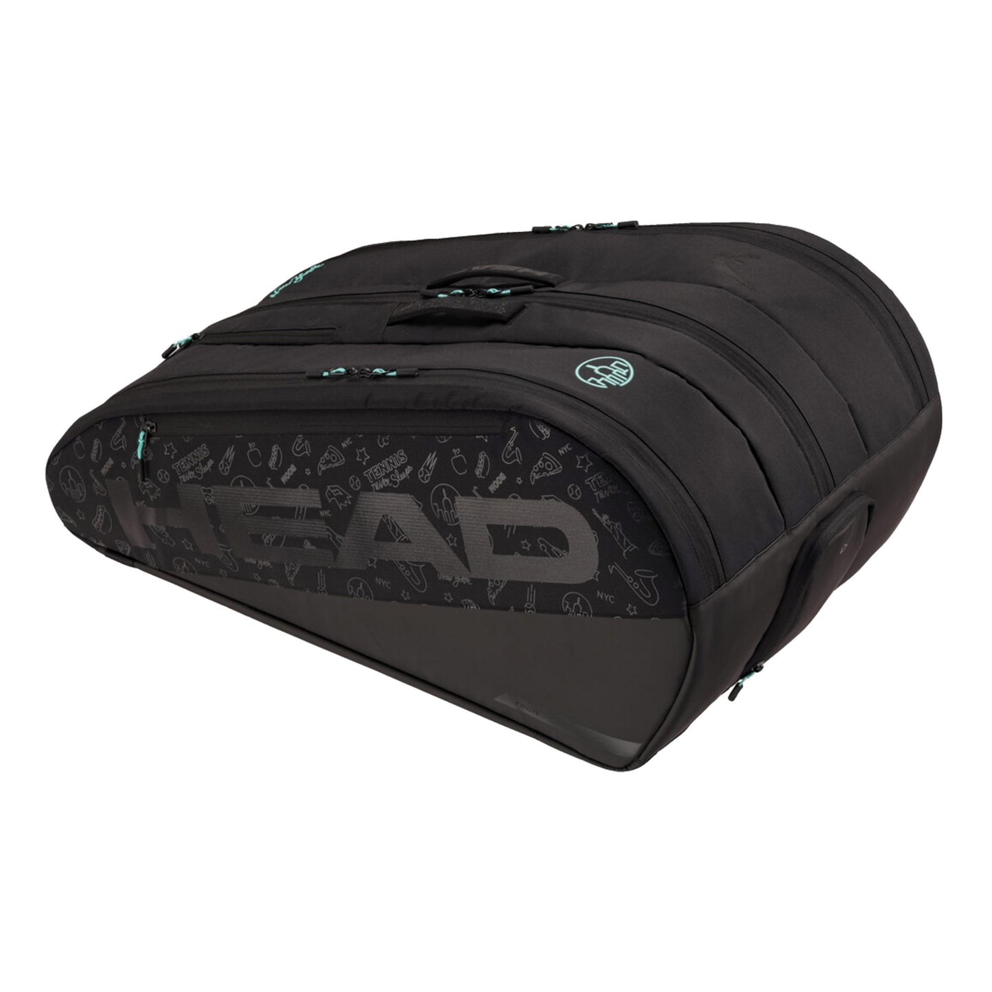 HEAD Tour XL Neon 2025 Schlägertasche 12er-Schwarz,Blau HEAD Tour XL Neon 2025 Schlägertasche 12er-Schwarz,Blau