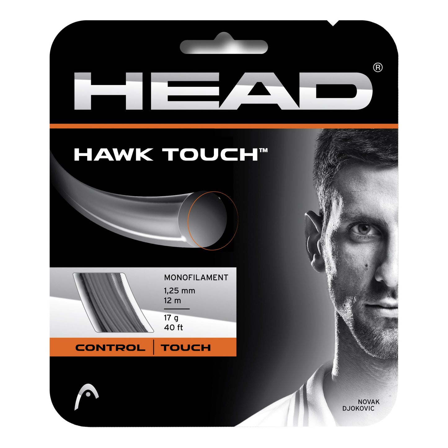 HEAD Hawk Touch Saitenset 12m - anthrazit HEAD Hawk Touch Saitenset 12m - anthrazit