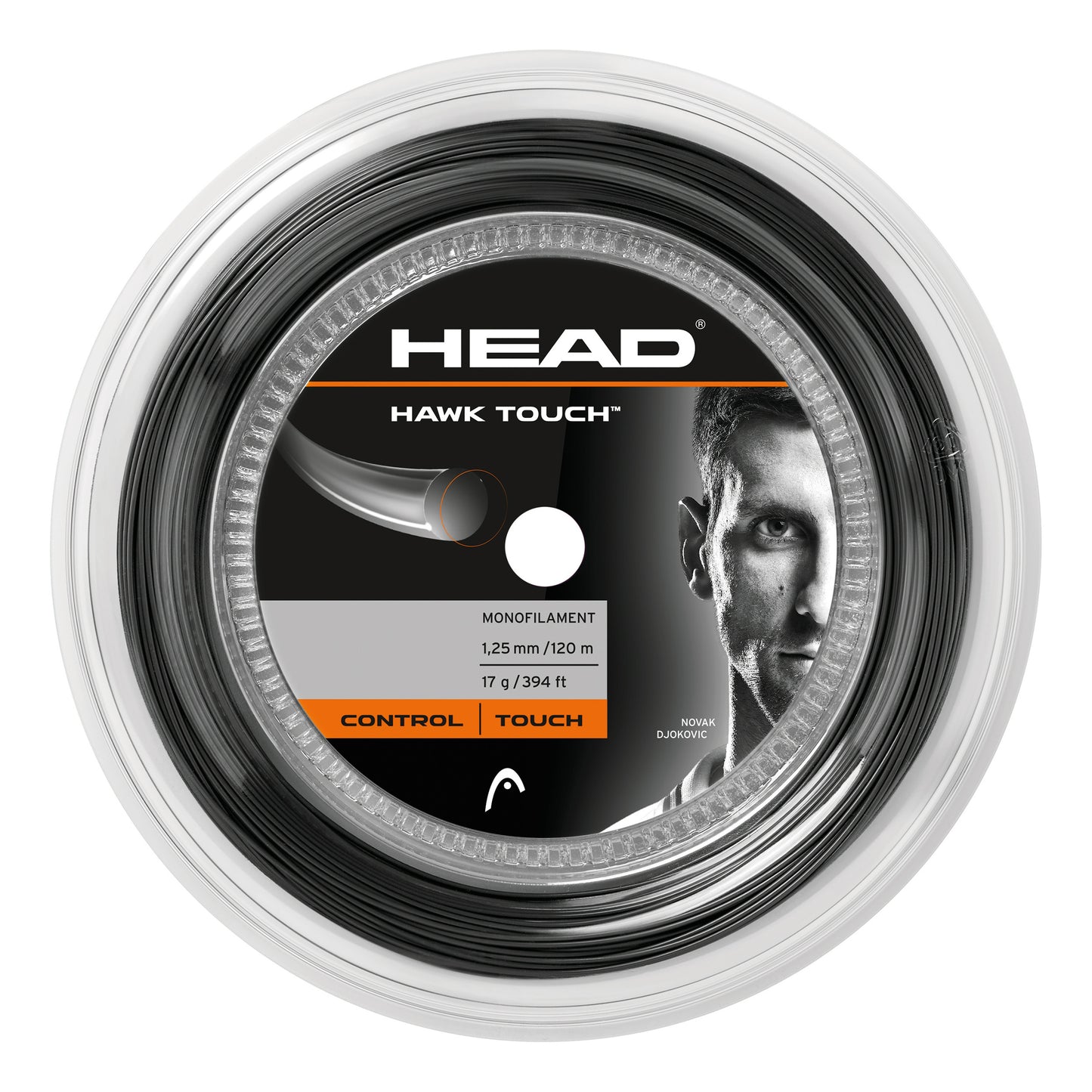 HEAD Hawk Touch Saitenrolle 200m - anthrazit HEAD Hawk Touch Saitenrolle 200m - anthrazit