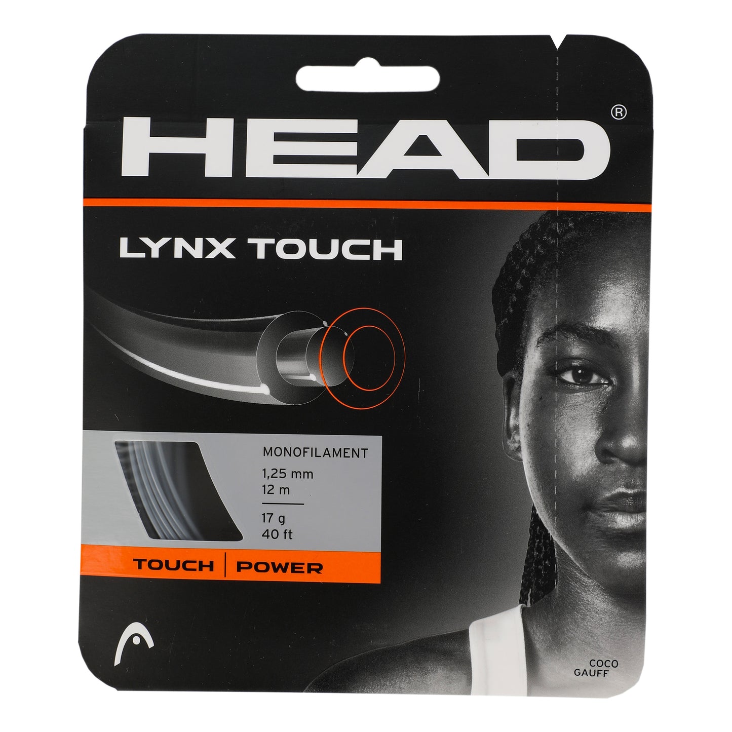 HEAD Lynx Touch Saitenset 12m - anthrazit HEAD Lynx Touch Saitenset 12m - anthrazit