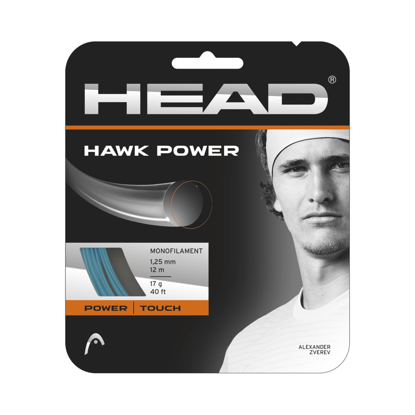 HEAD Hawk Power Saitenset 12m - petrol HEAD Hawk Power Saitenset 12m - petrol