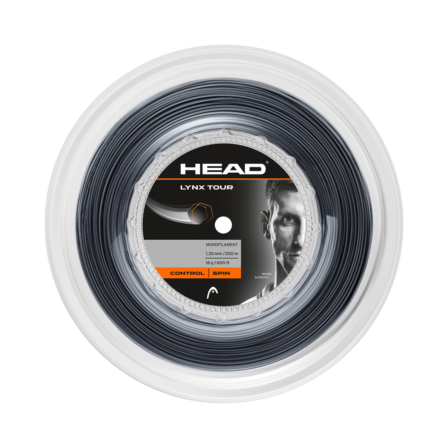 HEAD Lynx Tour Reel Saitenrolle 200m-Schwarz HEAD Lynx Tour Reel Saitenrolle 200m-Schwarz