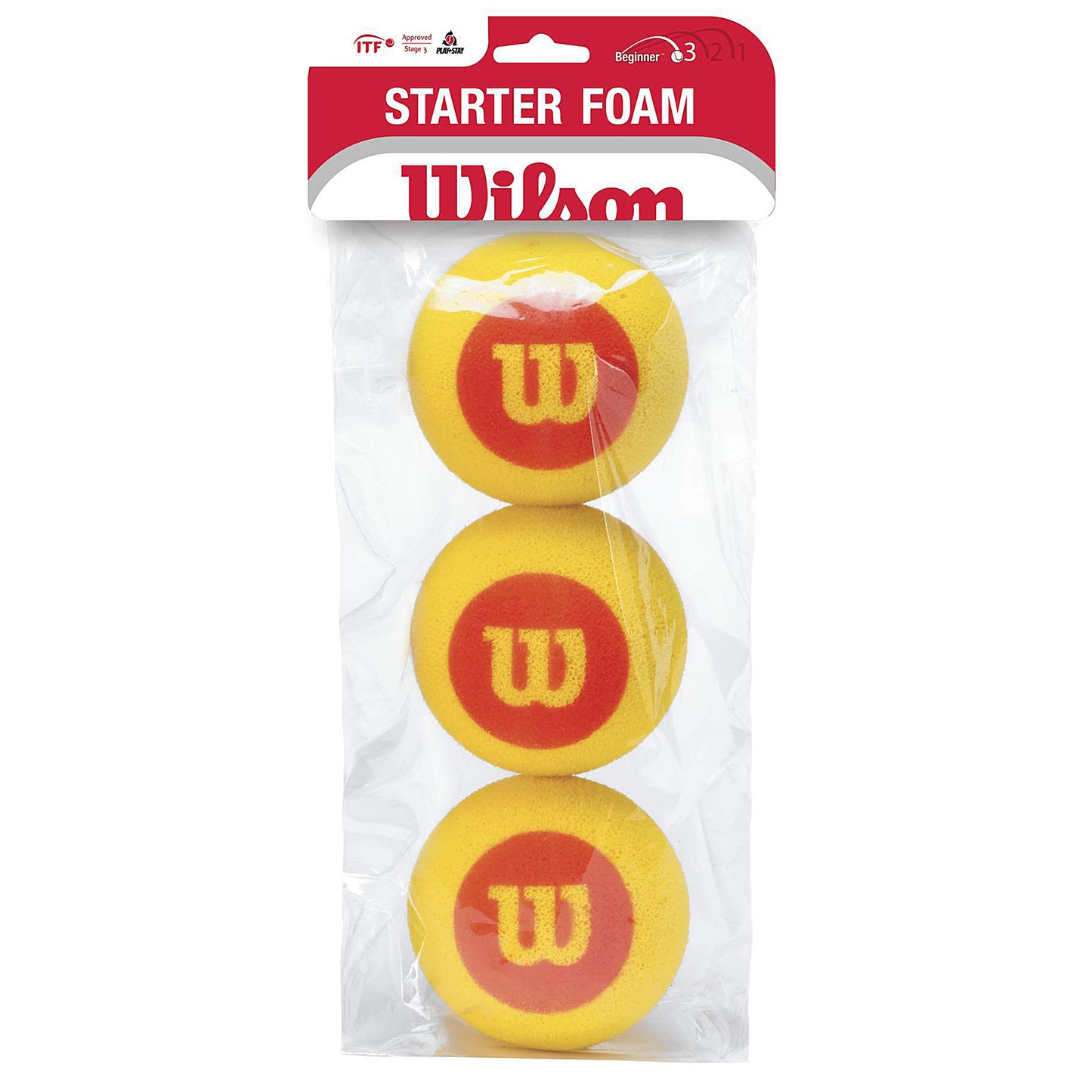 Wilson Starter Foam Balls (Stage 3) 3er Beutel Wilson Starter Foam Balls (Stage 3) 3er Beutel