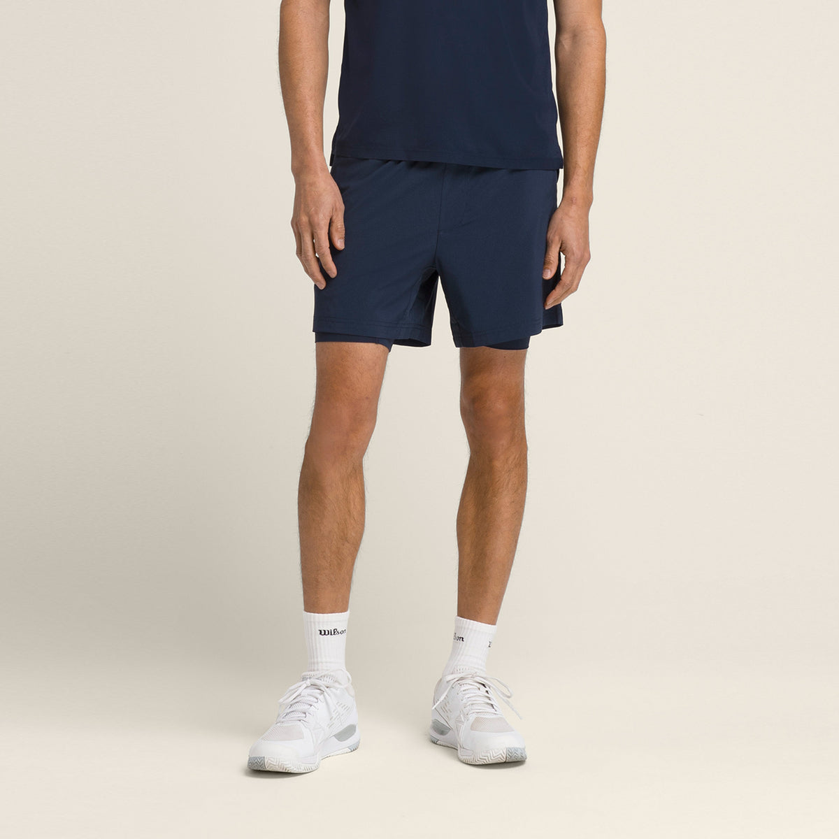 Wilson Doubleday 7inch Lined Shorts Herren-Dunkelblau Wilson Doubleday 7inch Lined Shorts Herren-Dunkelblau